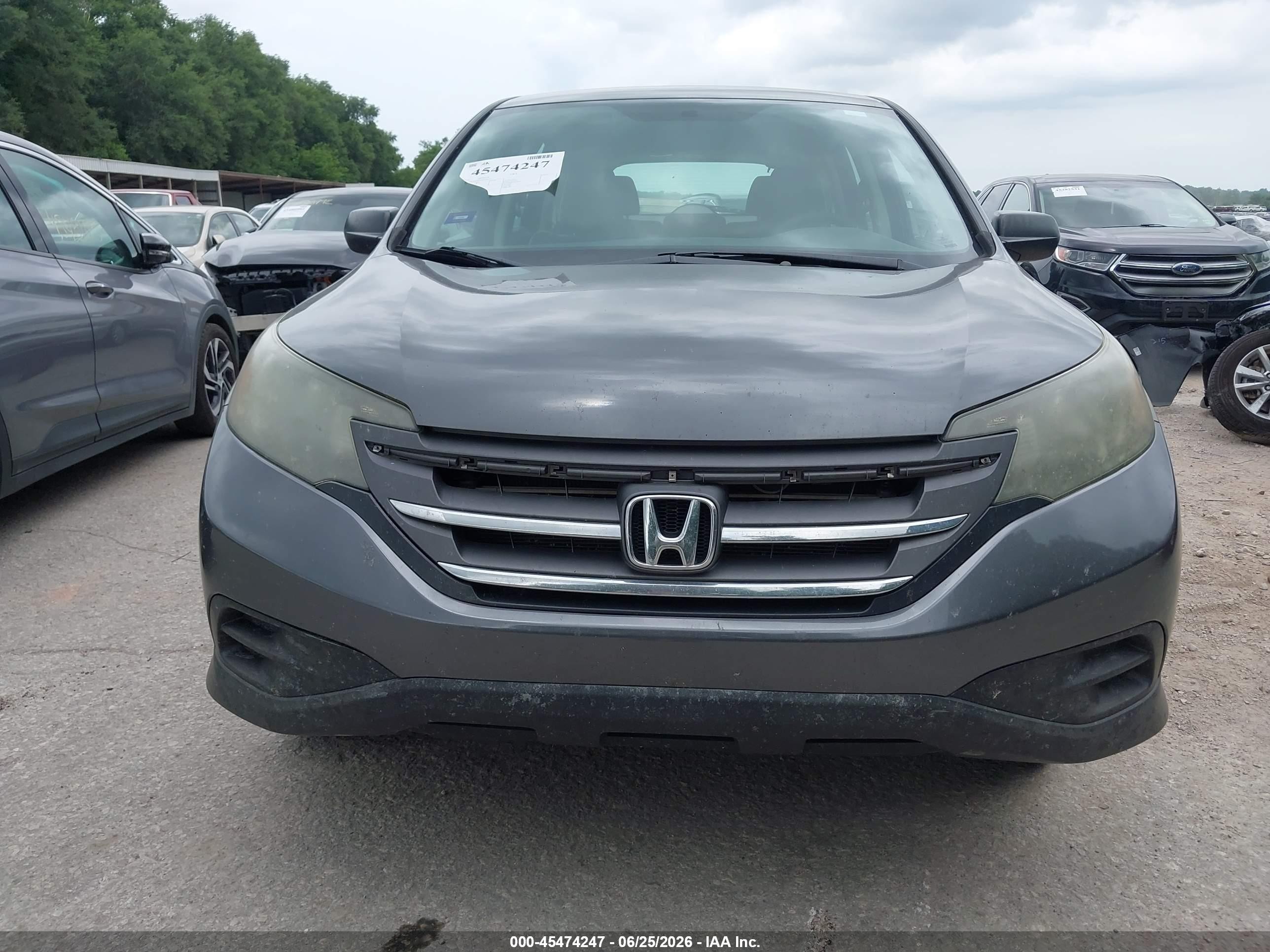 2013 Honda Cr-v Lx Gray vin: 2HKRM3H31DH502679