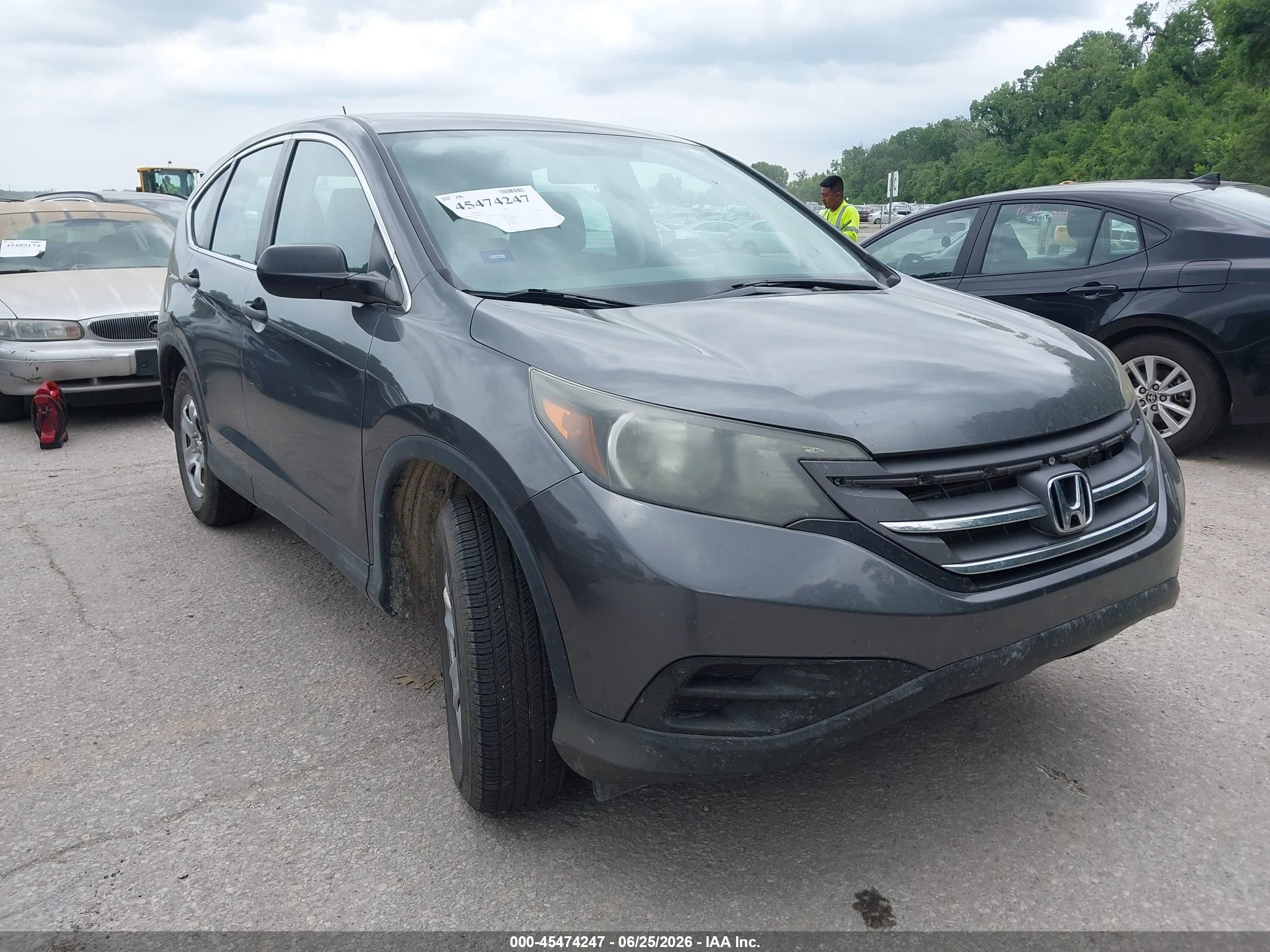 2013 Honda Cr-v Lx Gray vin: 2HKRM3H31DH502679