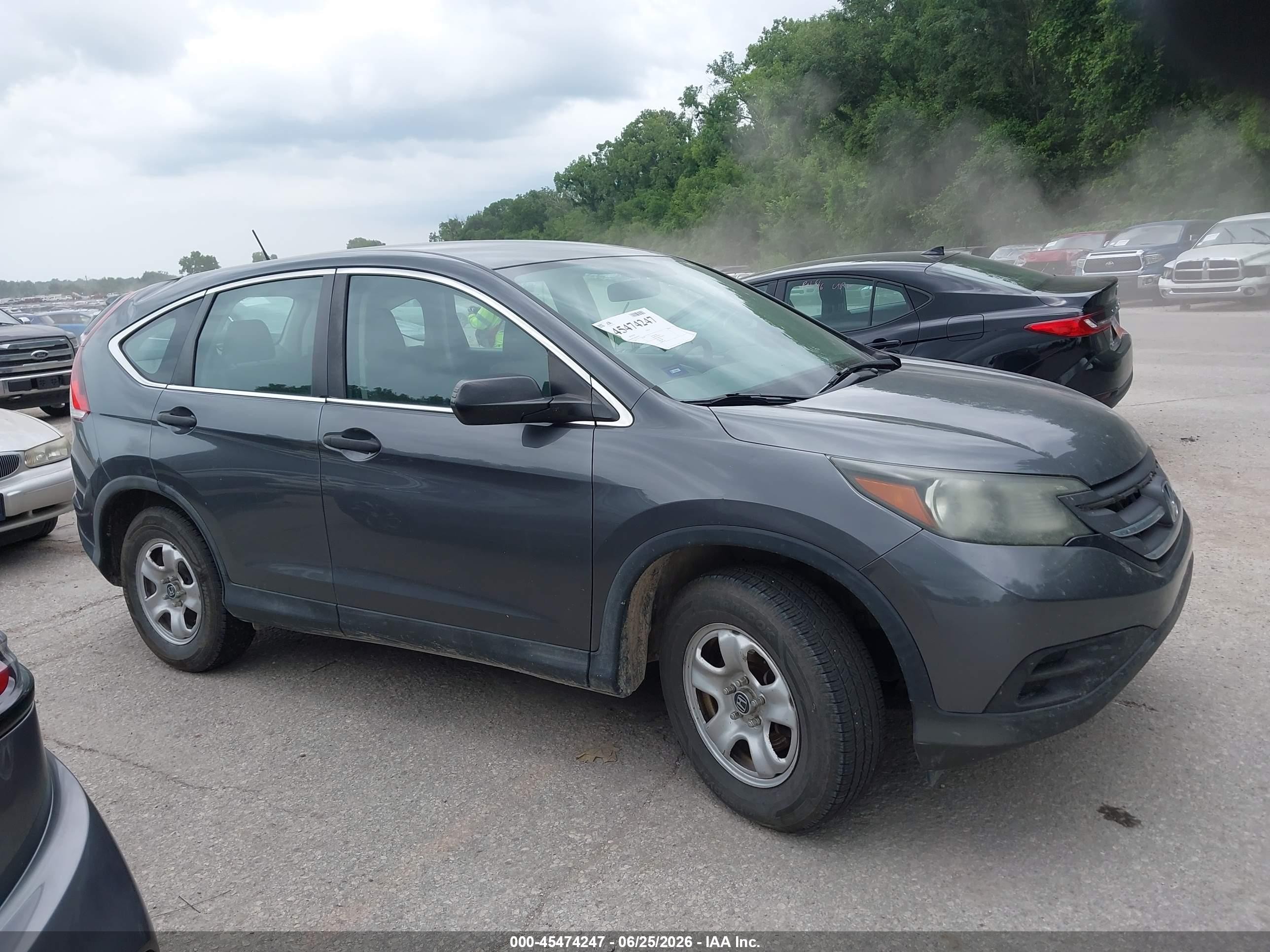 2013 Honda Cr-v Lx Gray vin: 2HKRM3H31DH502679