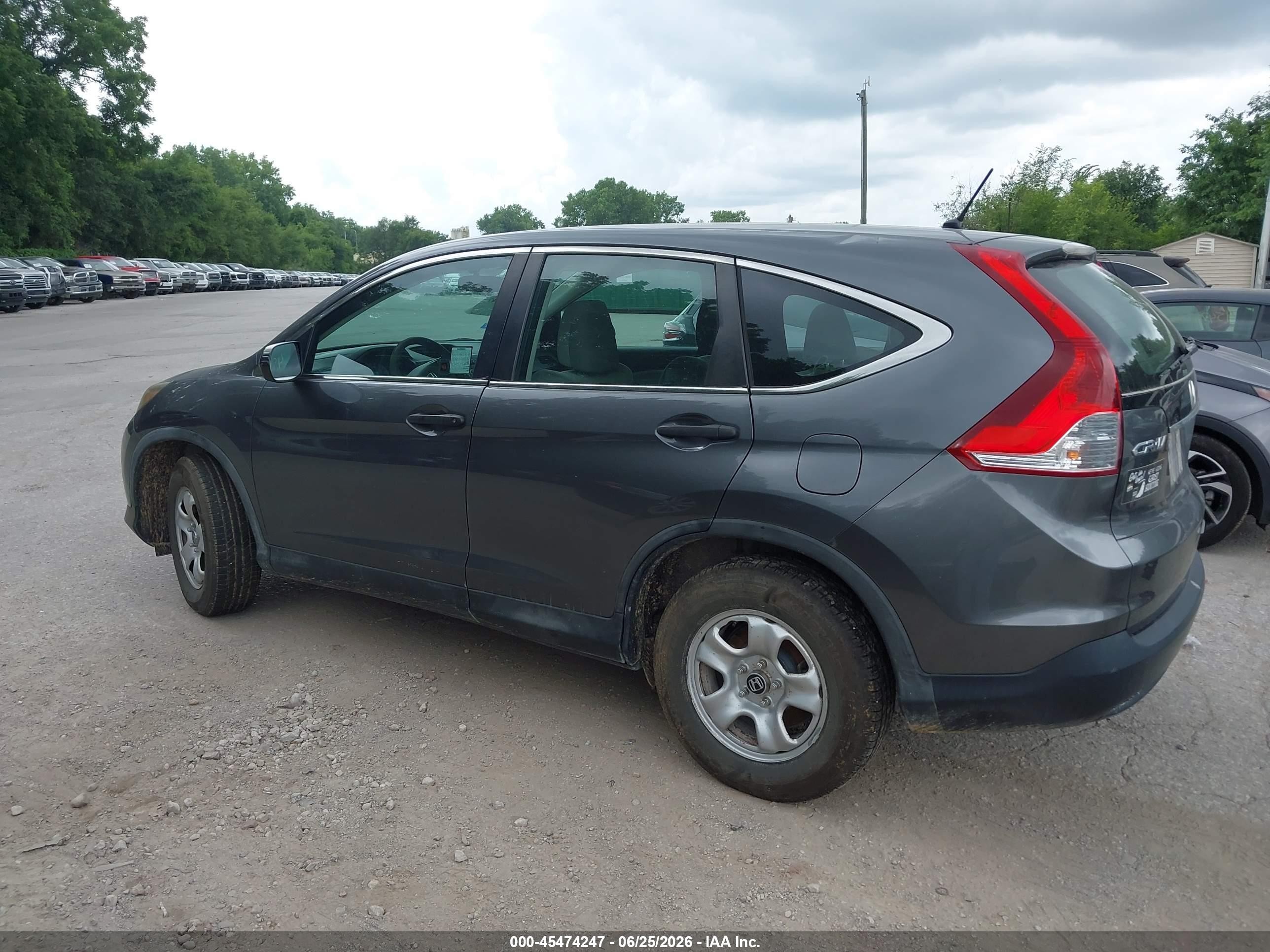 2013 Honda Cr-v Lx Gray vin: 2HKRM3H31DH502679