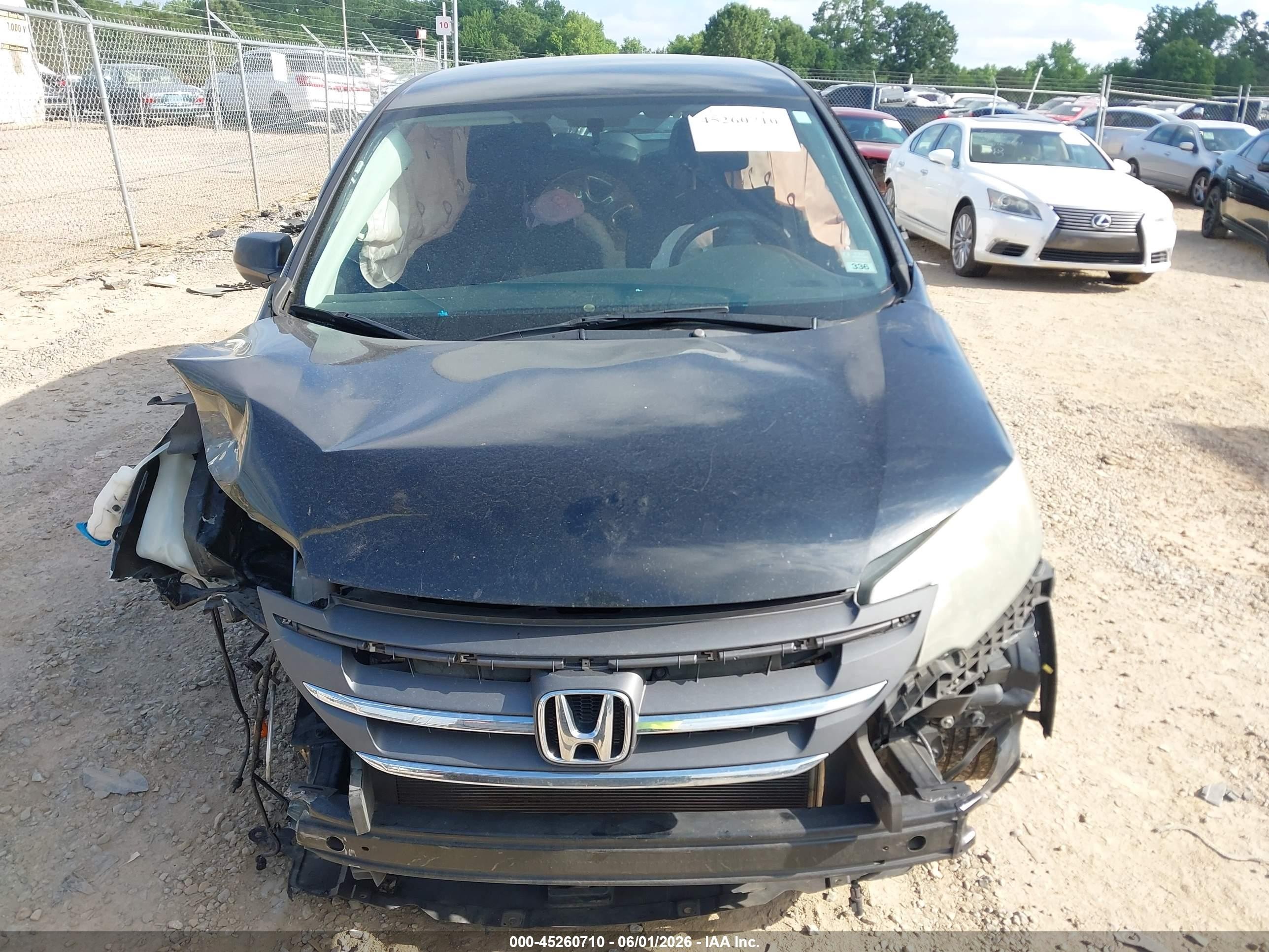 2013 Honda Cr-v Lx Черный vin: 2HKRM3H31DH520969