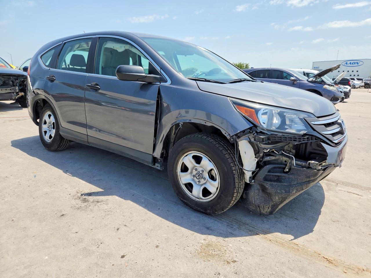 2014 Honda Cr-v Lx Gray vin: 2HKRM3H31EH504417