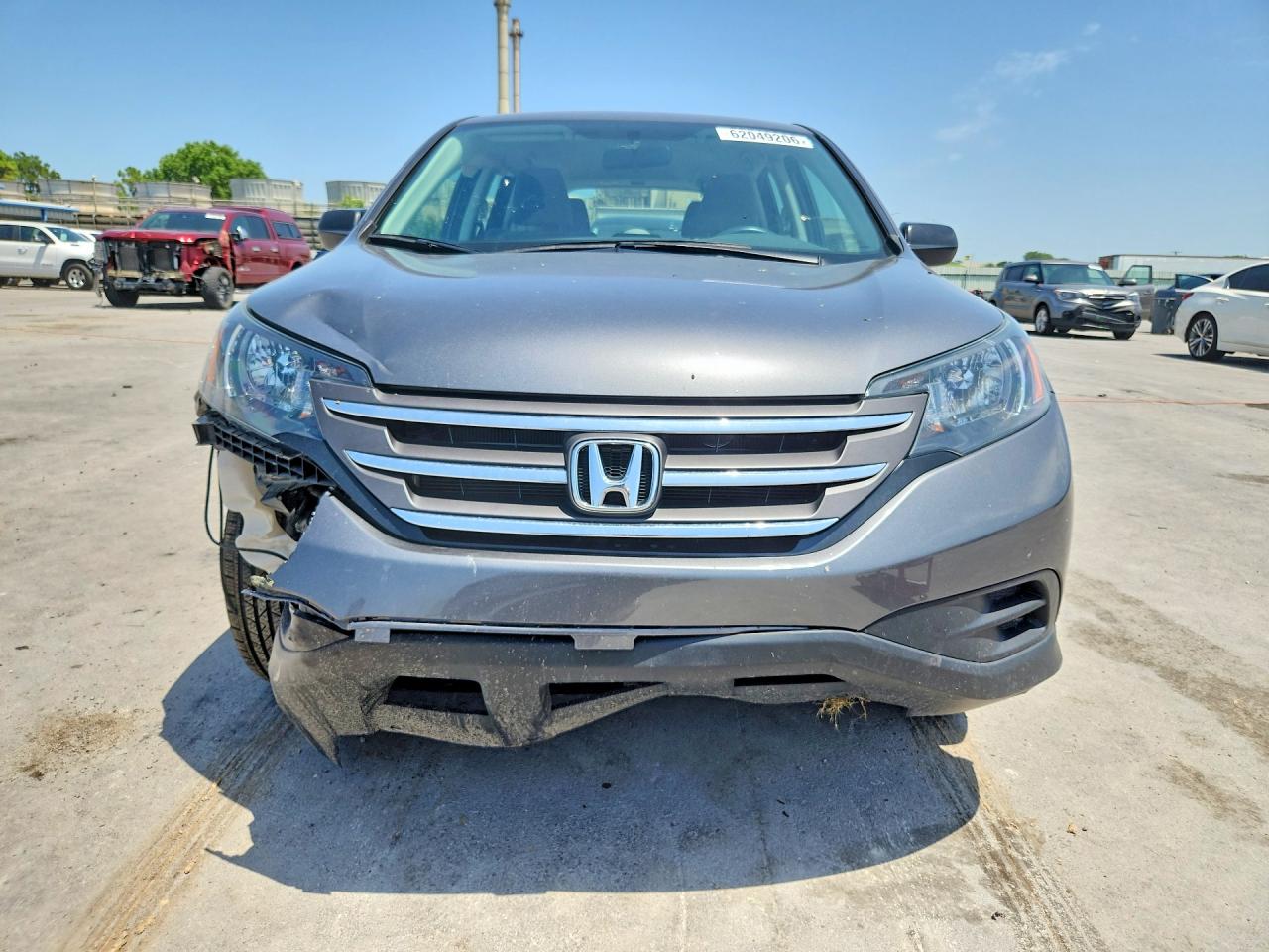 2014 Honda Cr-v Lx Gray vin: 2HKRM3H31EH504417