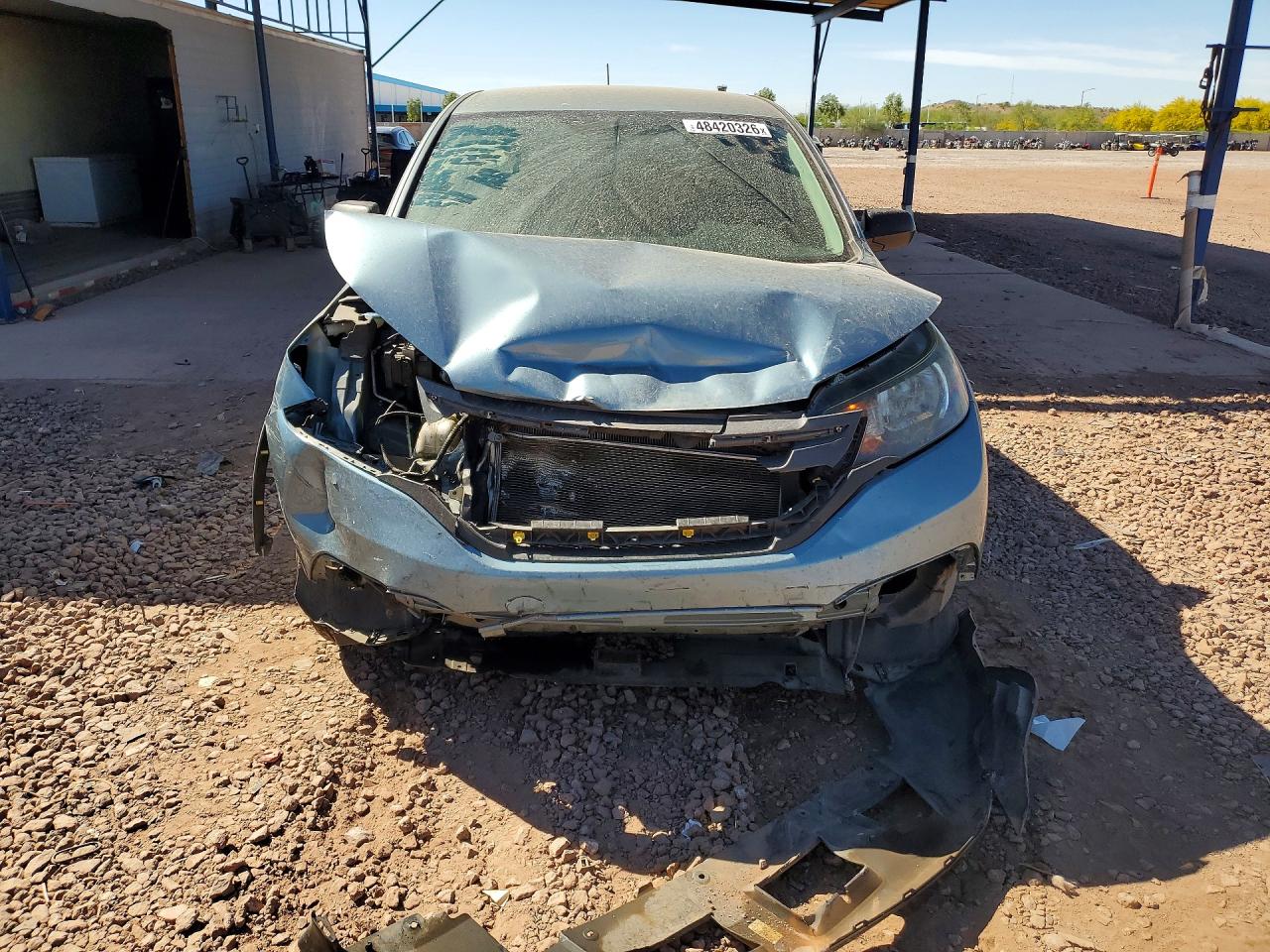 2014 Honda Cr-v Lx Blue vin: 2HKRM3H31EH538633