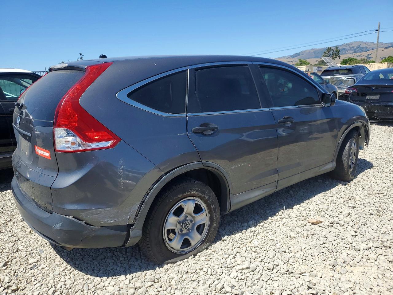 2014 Honda Cr-v Lx Gray vin: 2HKRM3H31EH541354