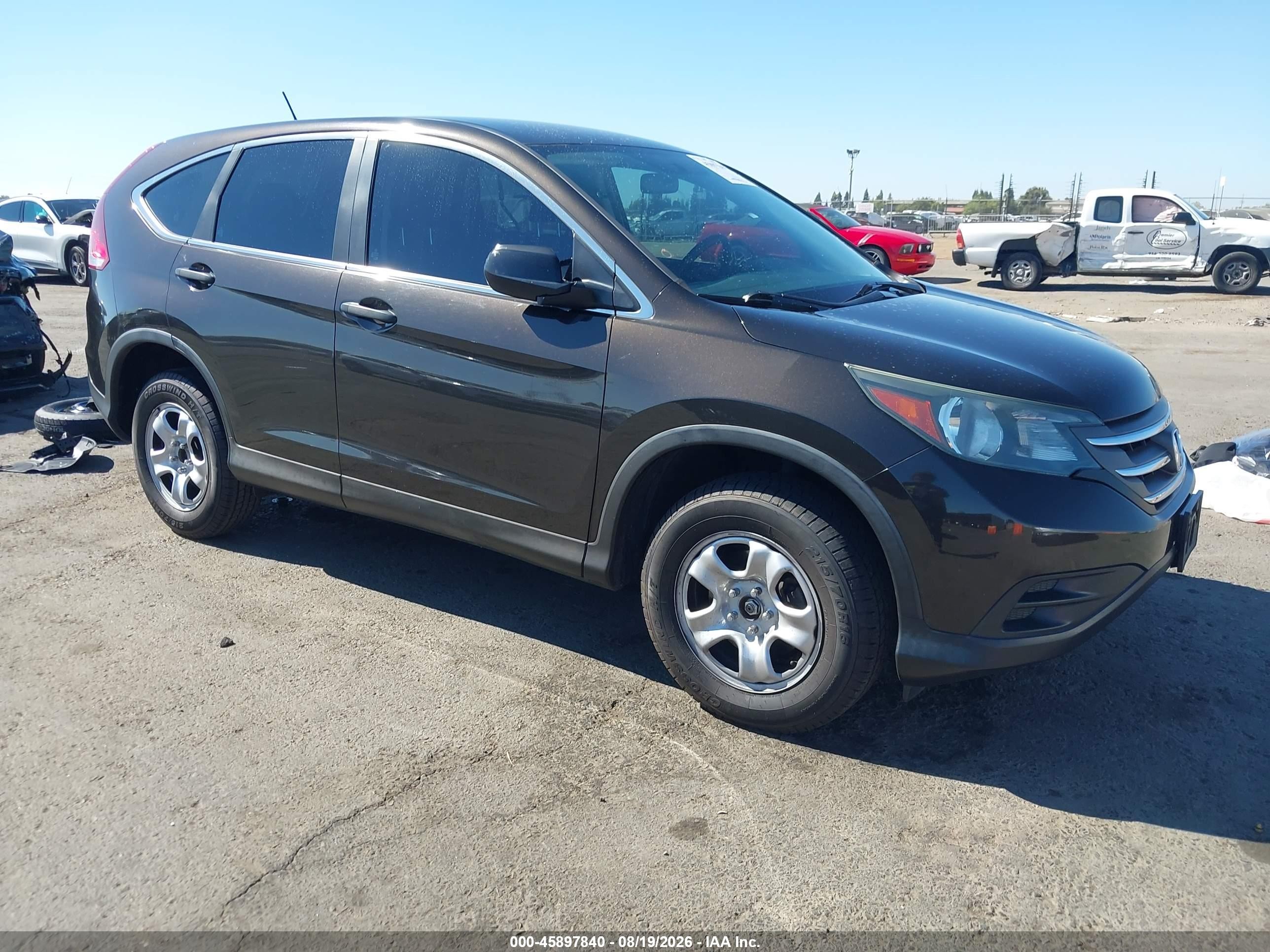 2014 Honda Cr-v Lx Brown vin: 2HKRM3H31EH560244