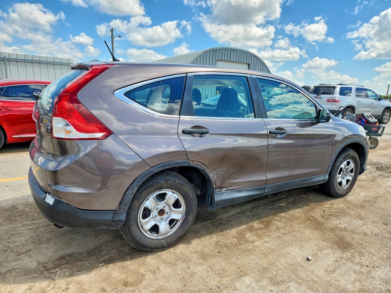 2014 Honda Cr-v Lx Gray vin: 2HKRM3H31EH563998