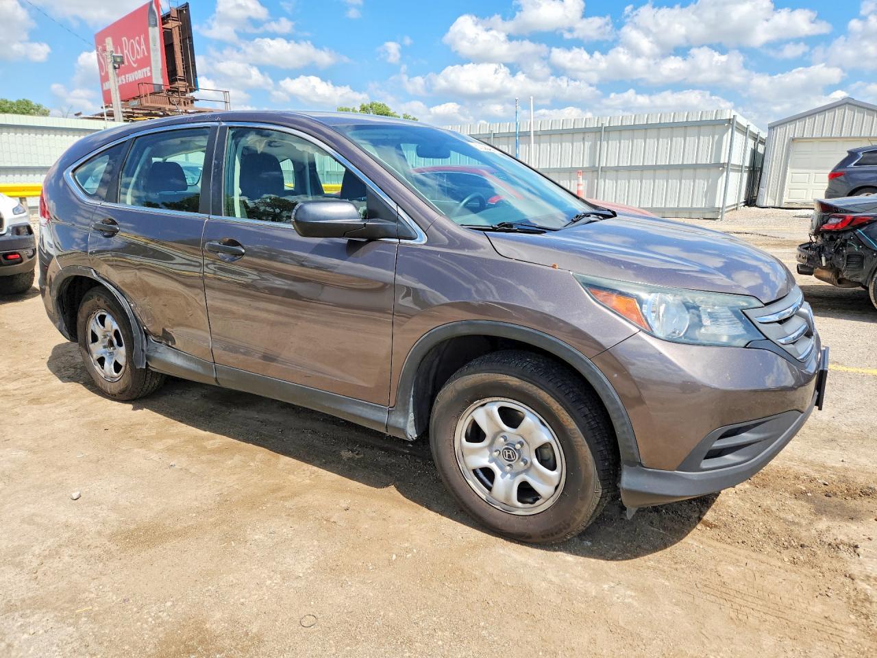2014 Honda Cr-v Lx Gray vin: 2HKRM3H31EH563998