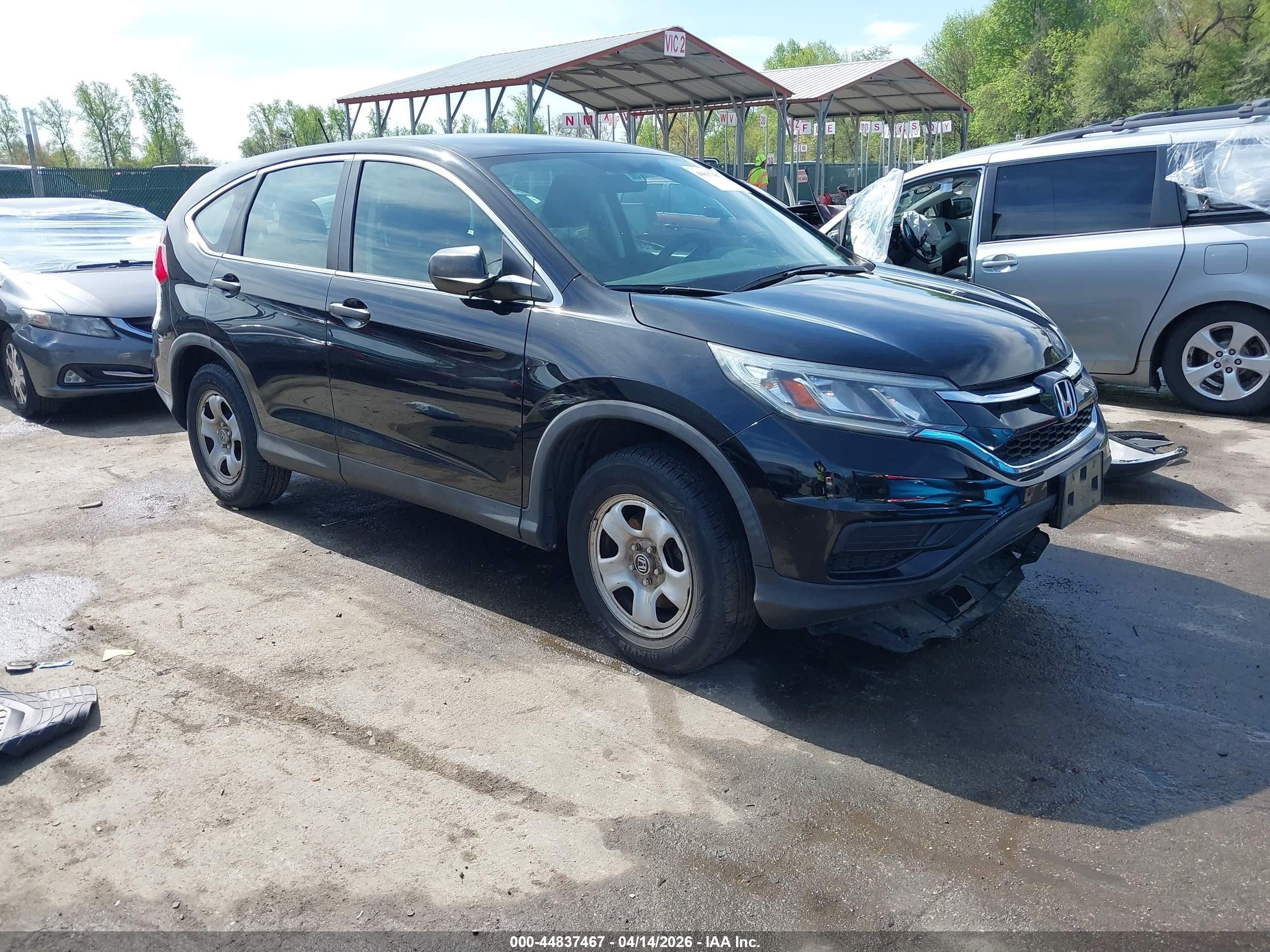 2015 Honda Cr-v Lx Black vin: 2HKRM3H31FH513619