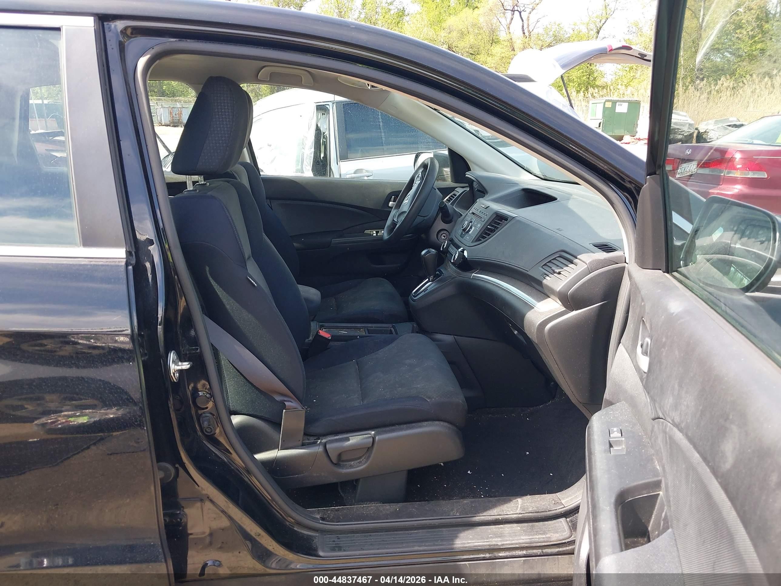 2015 Honda Cr-v Lx Black vin: 2HKRM3H31FH513619