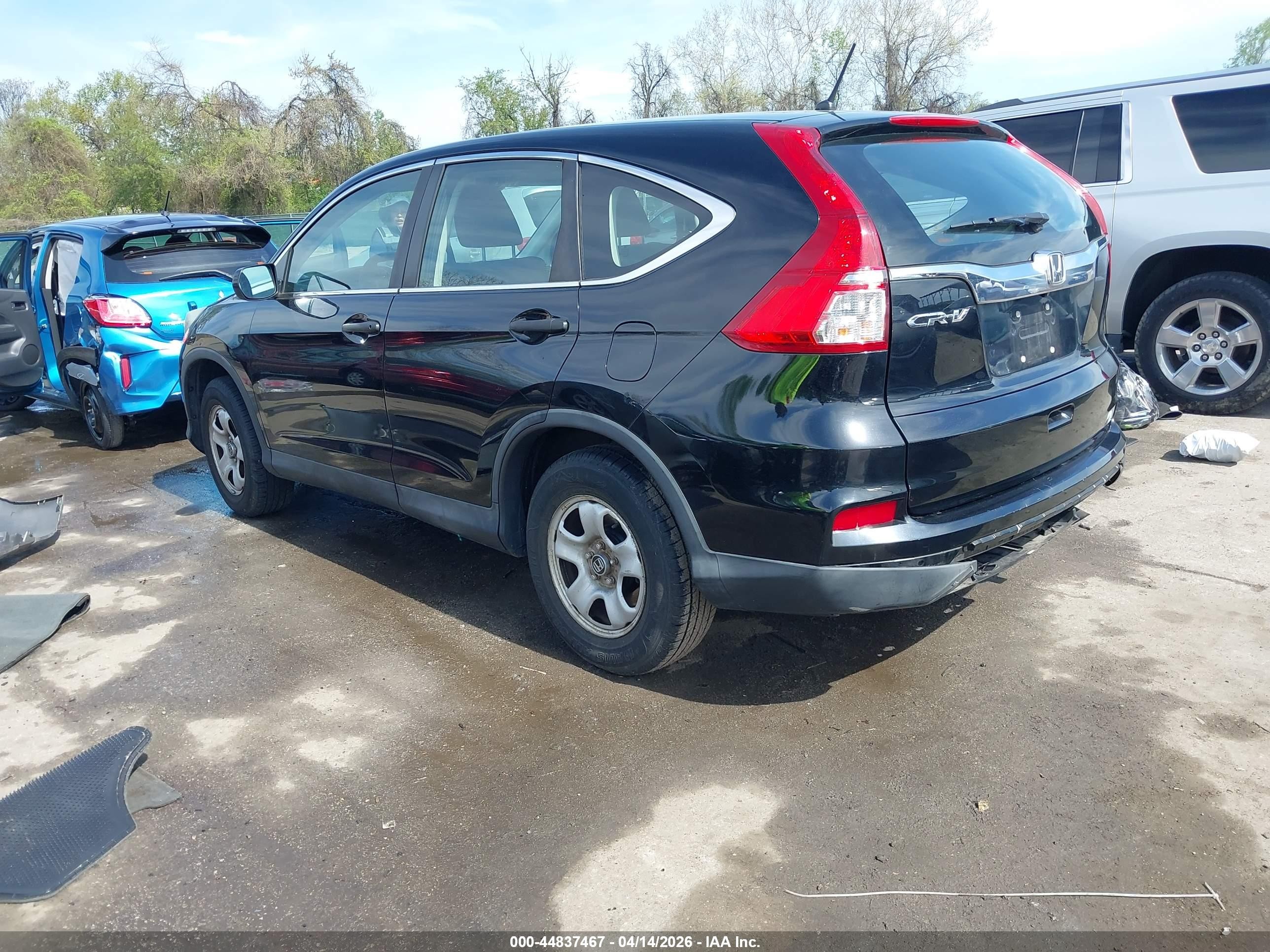 2015 Honda Cr-v Lx Black vin: 2HKRM3H31FH513619