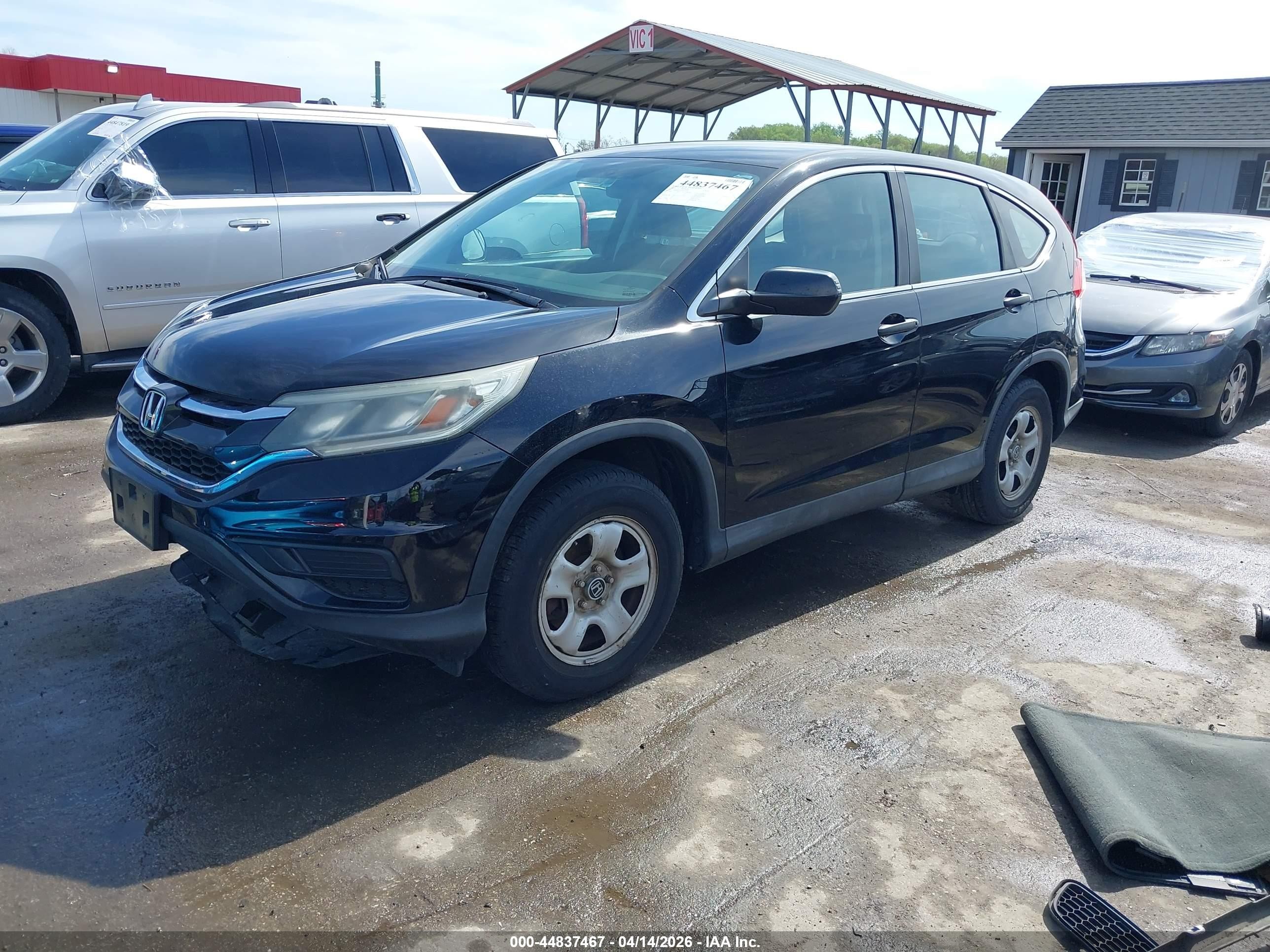 2015 Honda Cr-v Lx Black vin: 2HKRM3H31FH513619