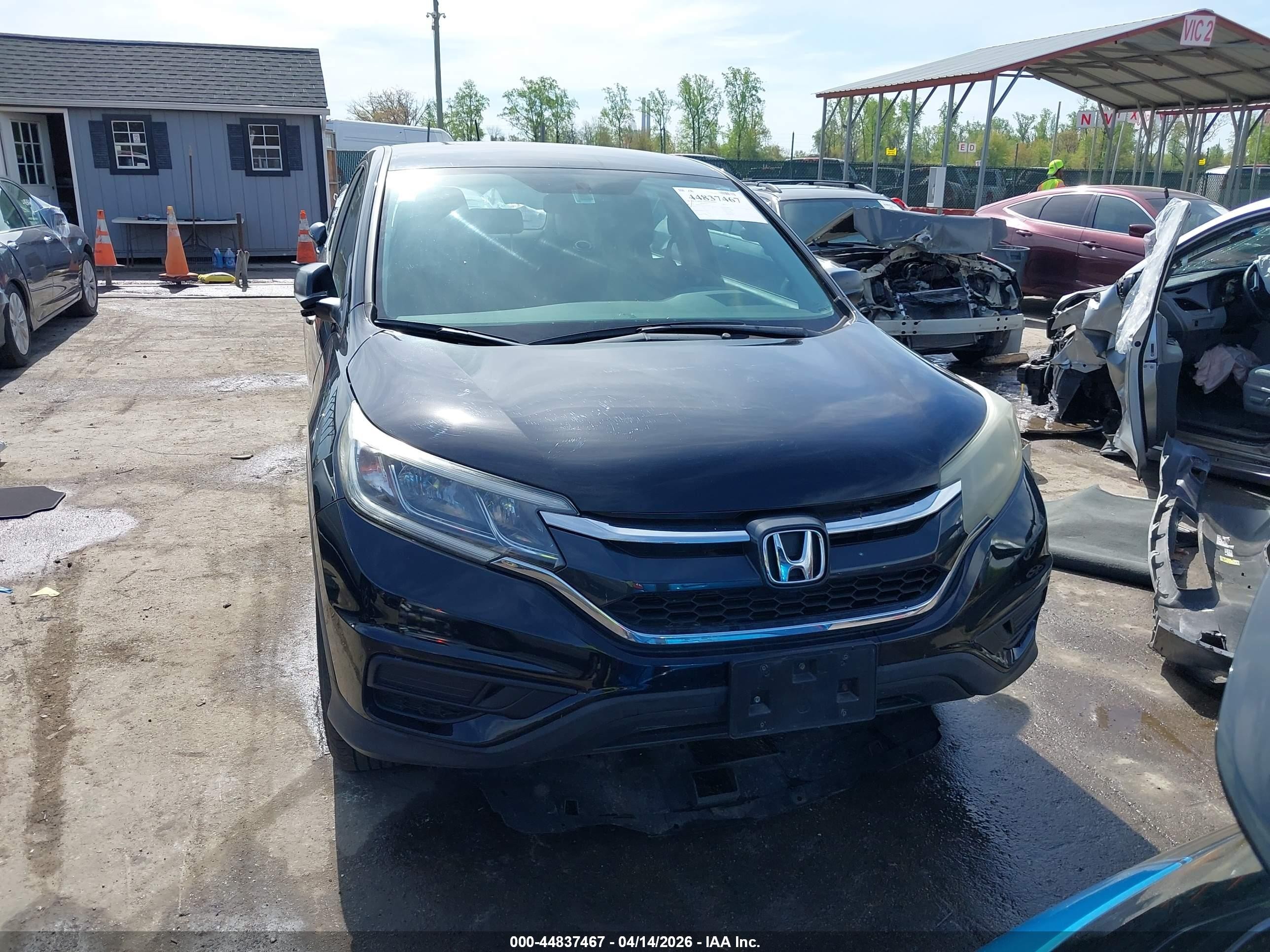 2015 Honda Cr-v Lx Black vin: 2HKRM3H31FH513619