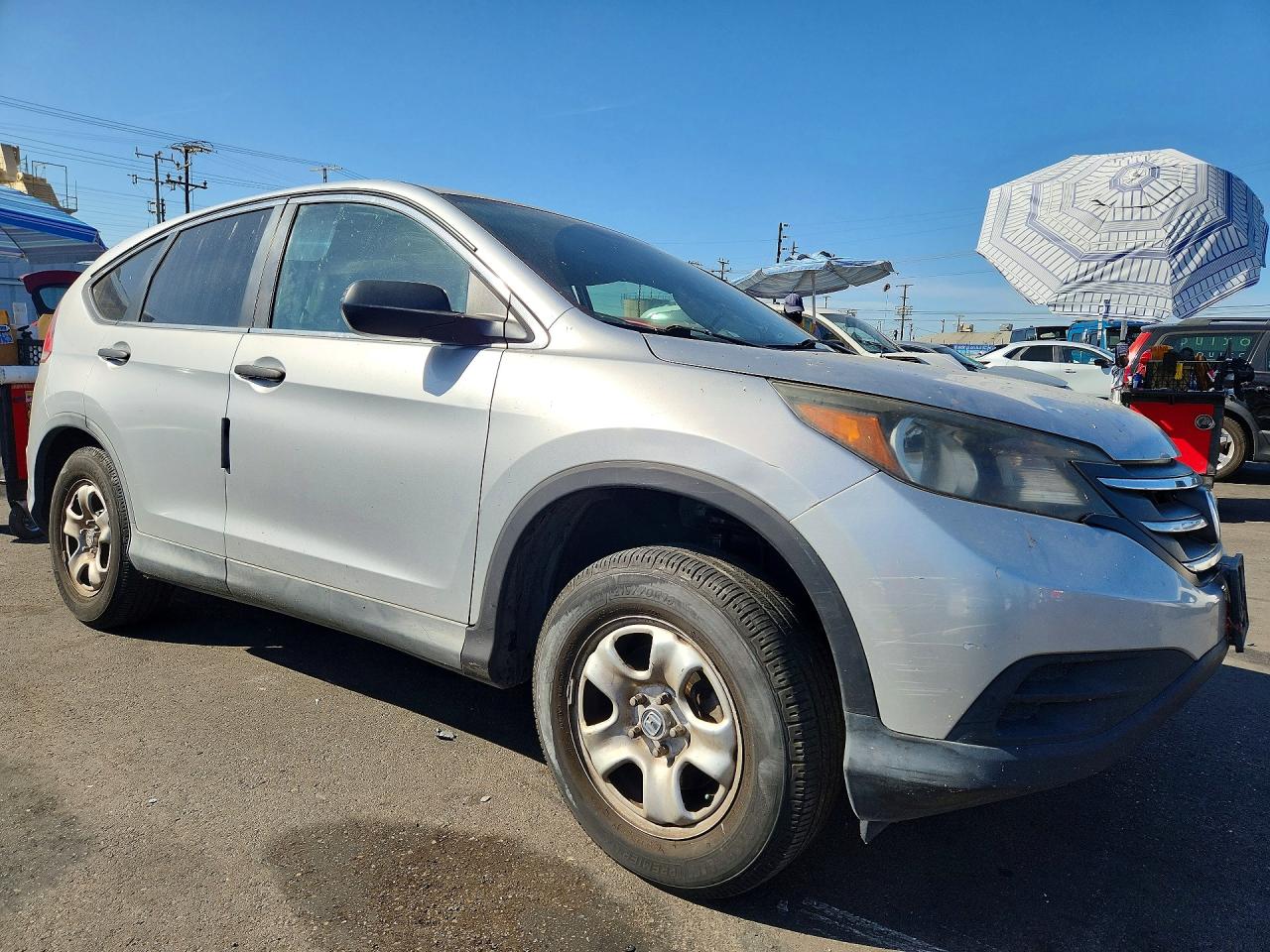 2013 Honda Cr-v Lx Silver vin: 2HKRM3H32DH511858