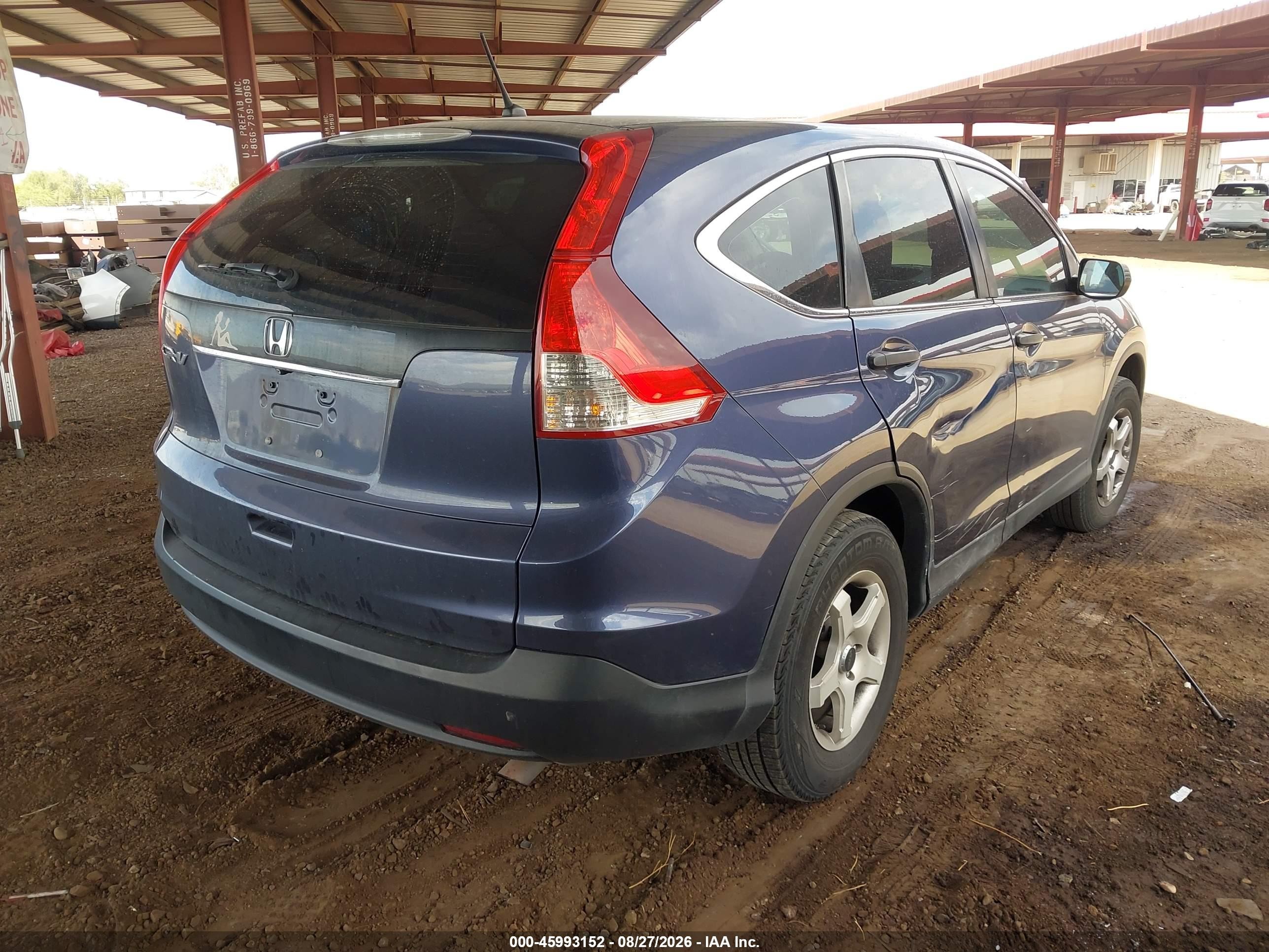 2013 Honda Cr-v Lx Gray vin: 2HKRM3H32DH520009