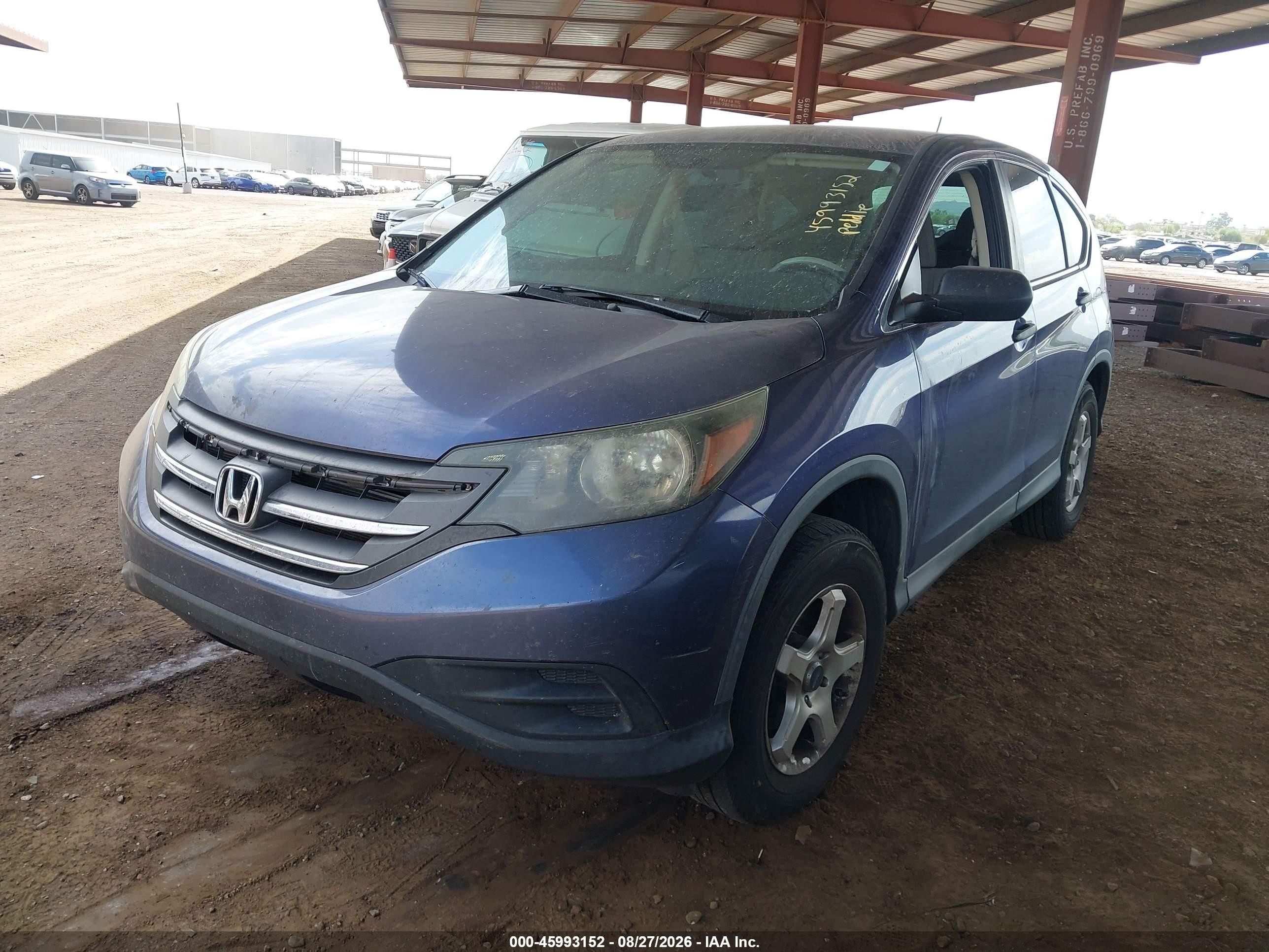 2013 Honda Cr-v Lx Gray vin: 2HKRM3H32DH520009