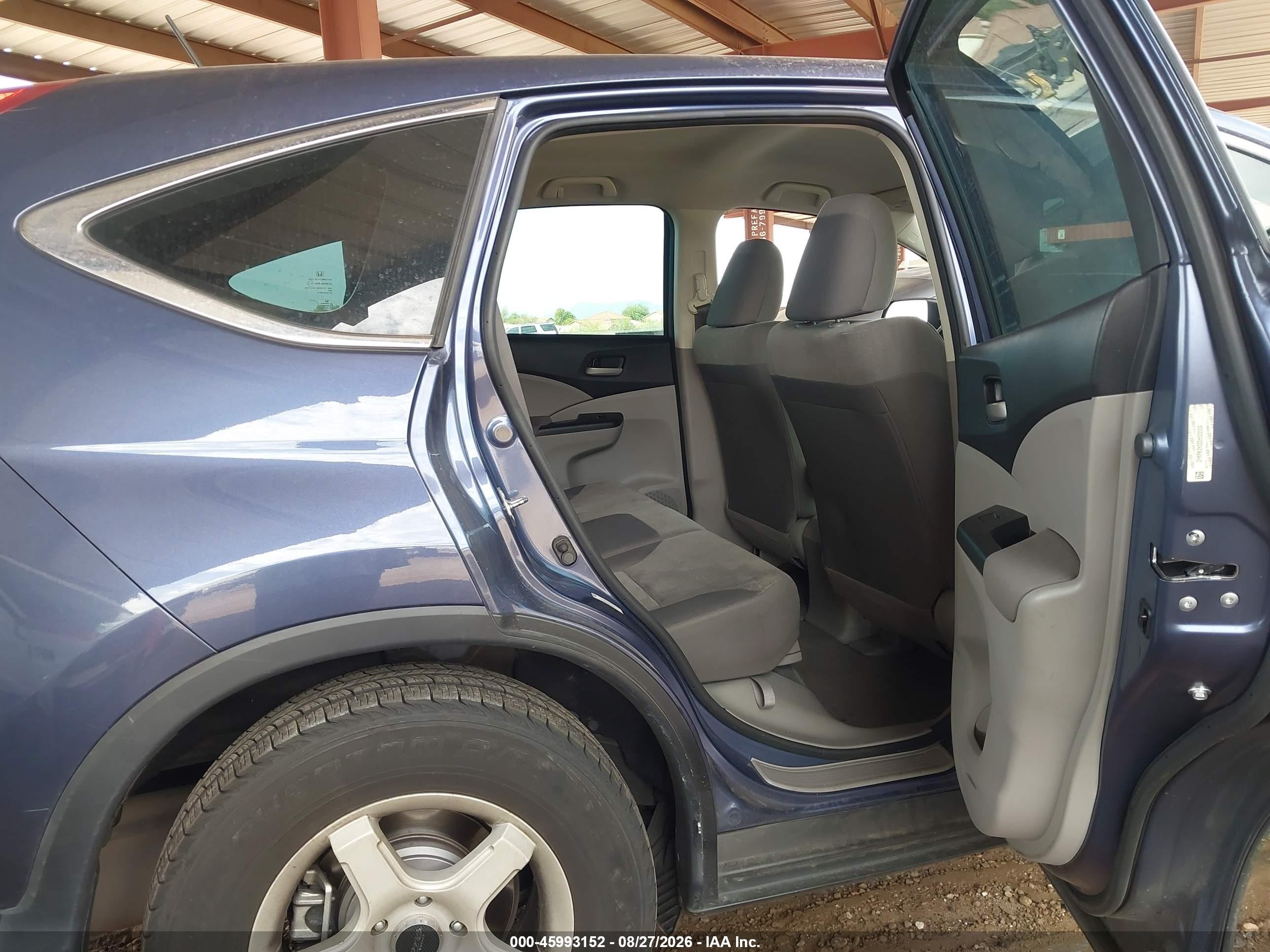 2013 Honda Cr-v Lx Gray vin: 2HKRM3H32DH520009