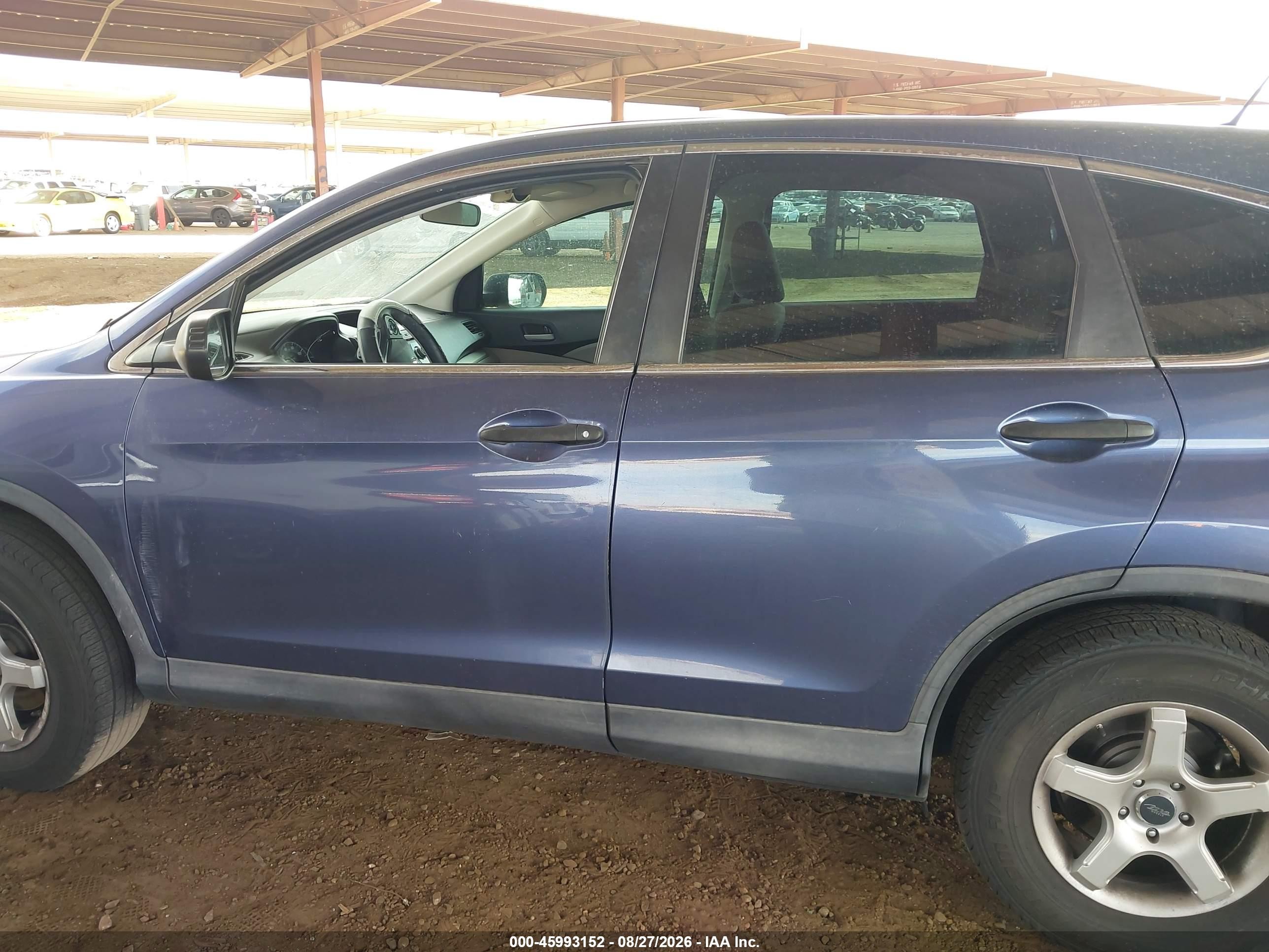 2013 Honda Cr-v Lx Gray vin: 2HKRM3H32DH520009