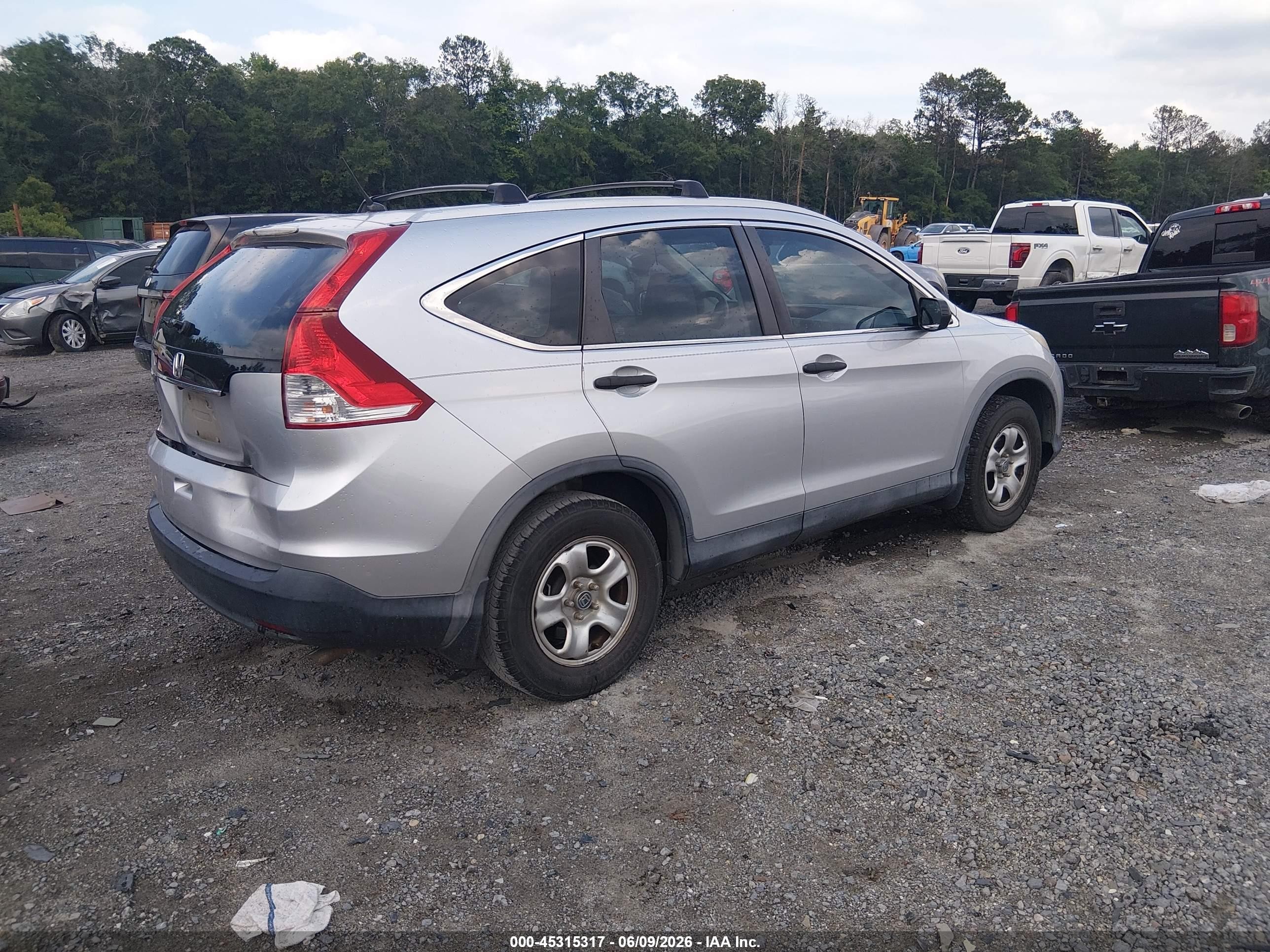 2014 Honda Cr-v Lx Silver vin: 2HKRM3H32EH529486