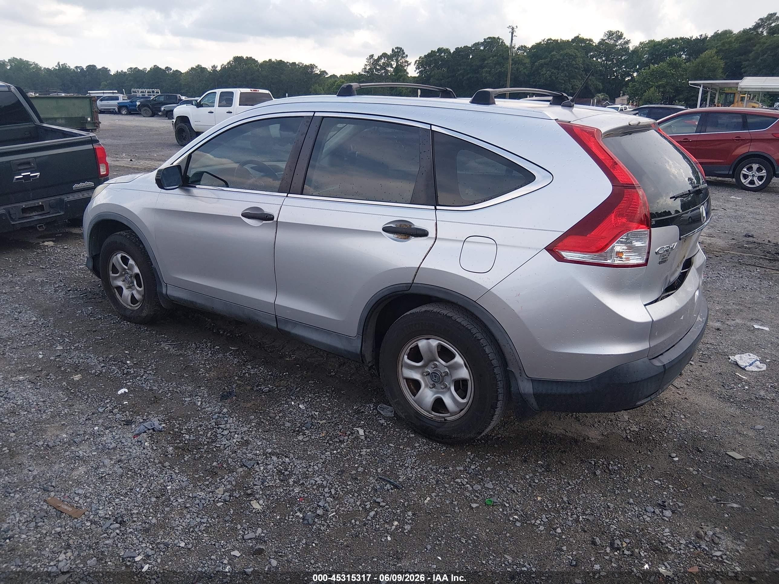 2014 Honda Cr-v Lx Silver vin: 2HKRM3H32EH529486