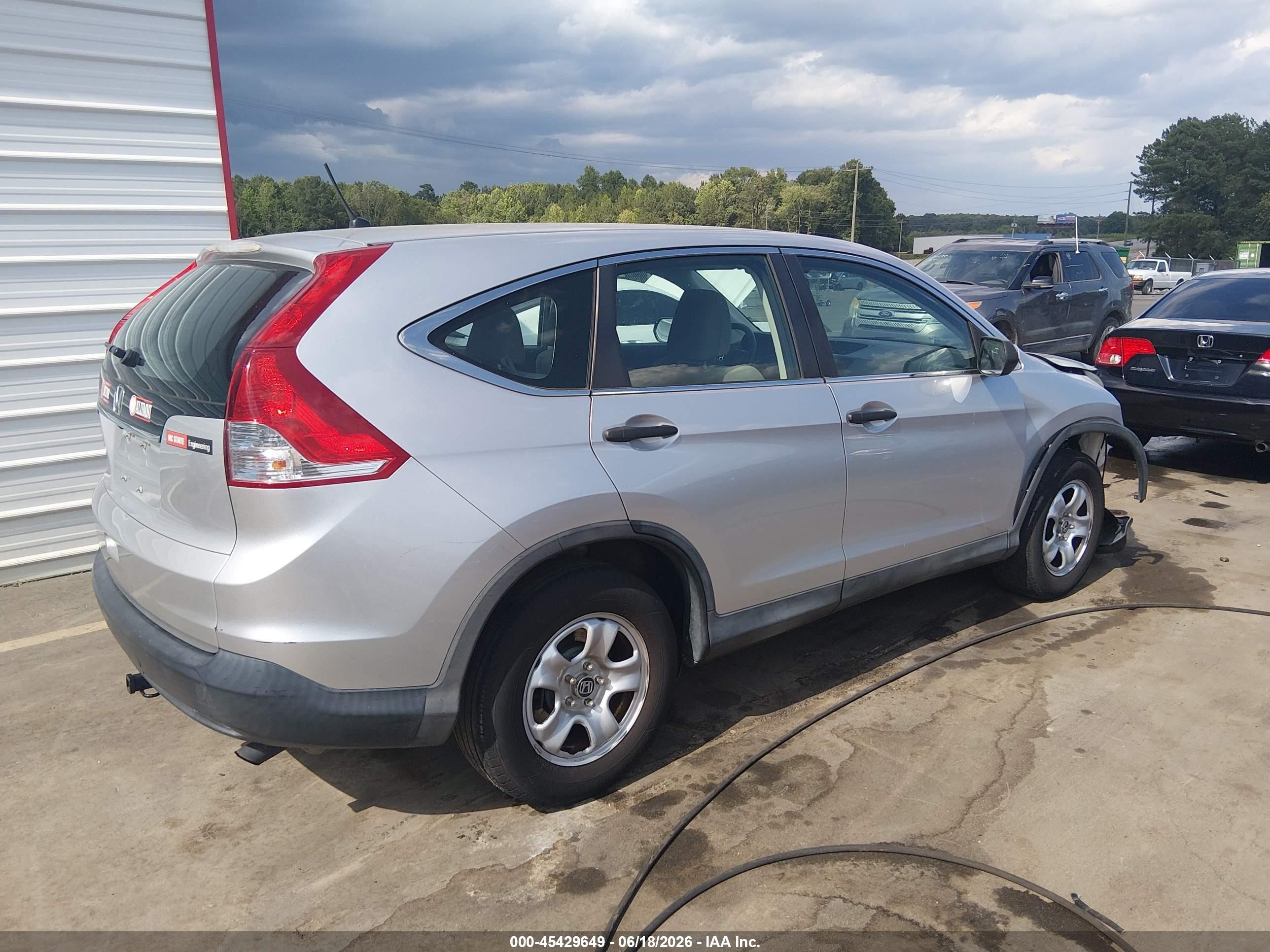 2014 Honda Cr-v Lx Серебряный vin: 2HKRM3H32EH538947