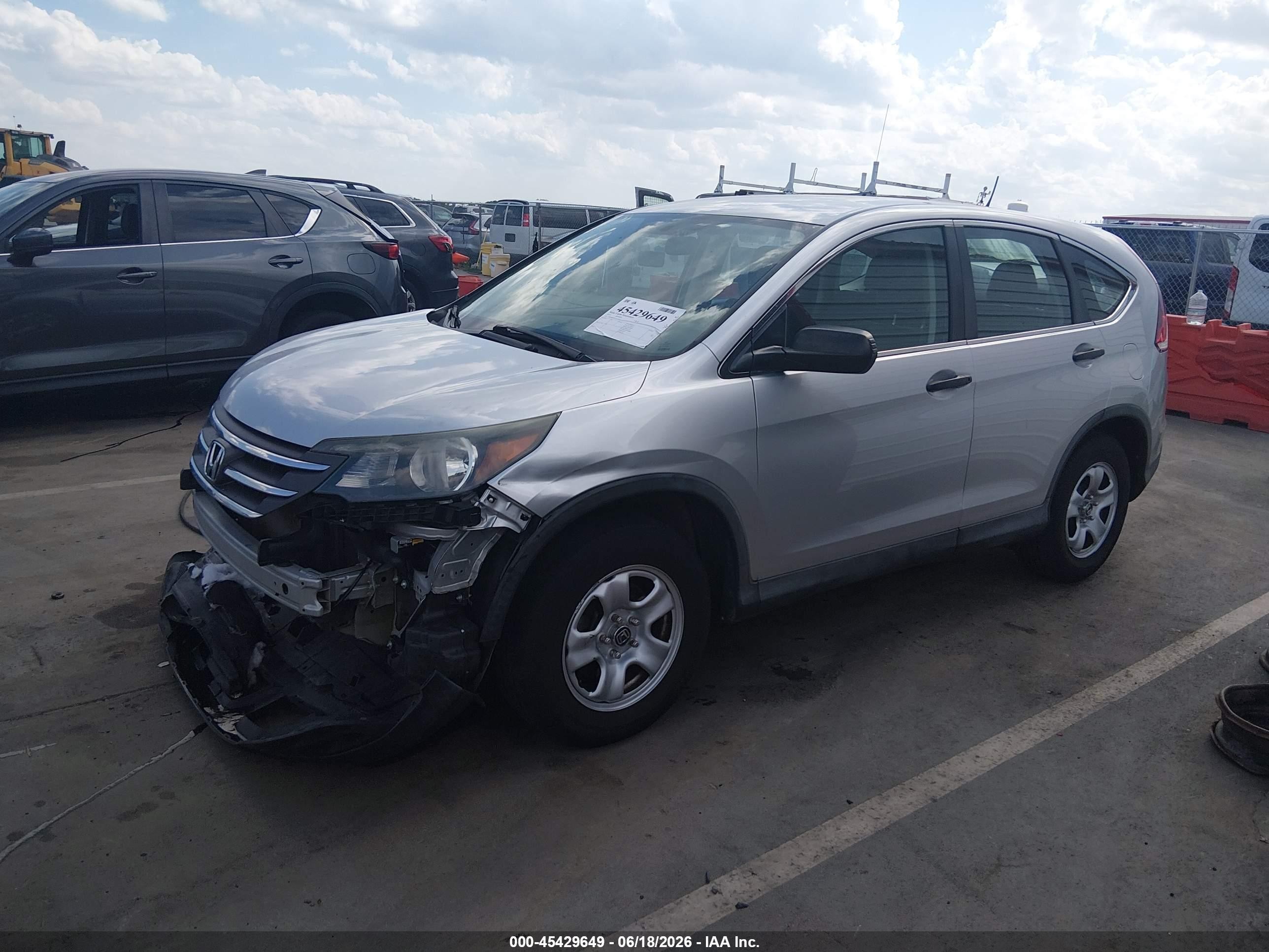 2014 Honda Cr-v Lx Серебряный vin: 2HKRM3H32EH538947
