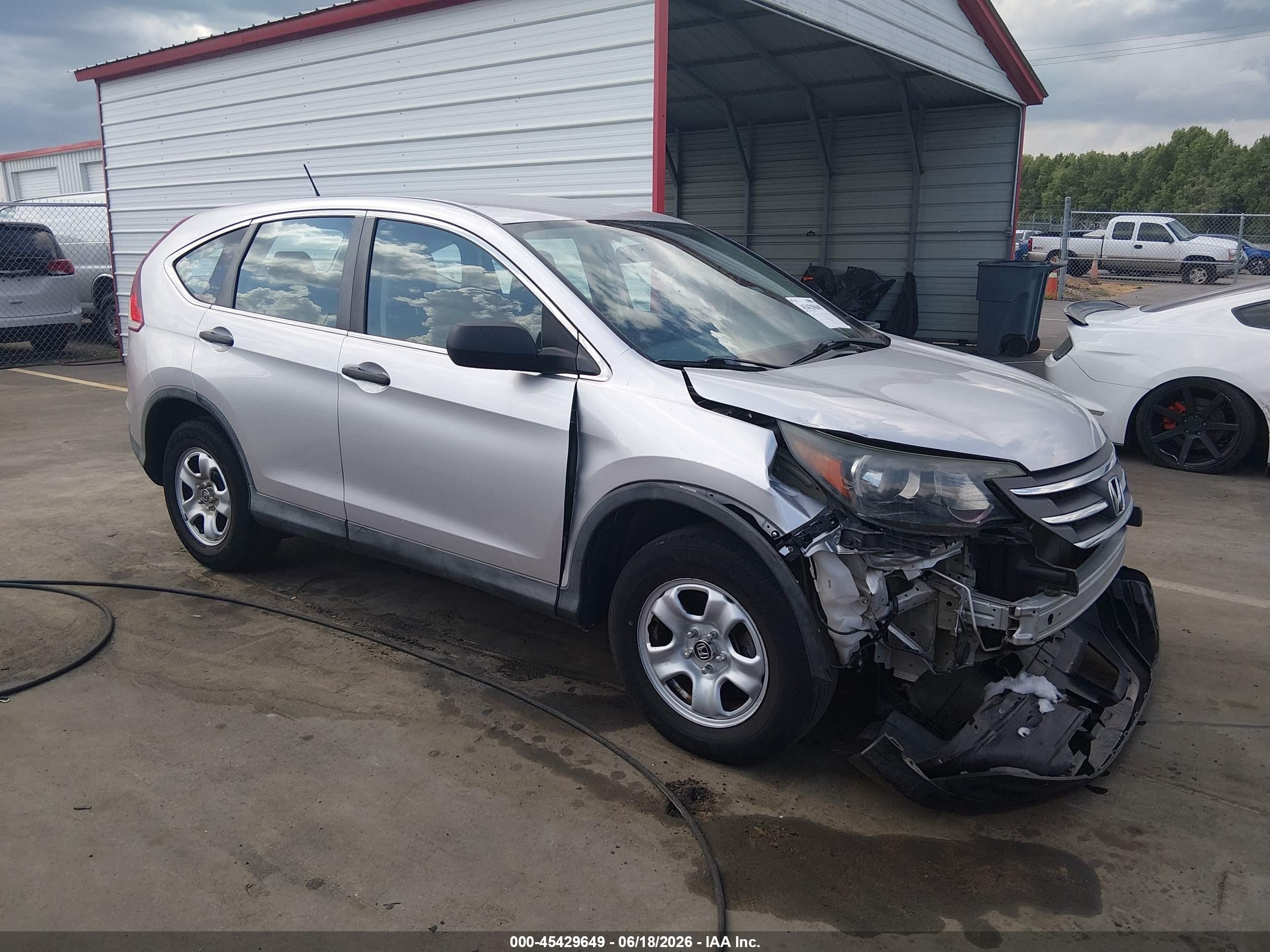 2014 Honda Cr-v Lx Silver vin: 2HKRM3H32EH538947