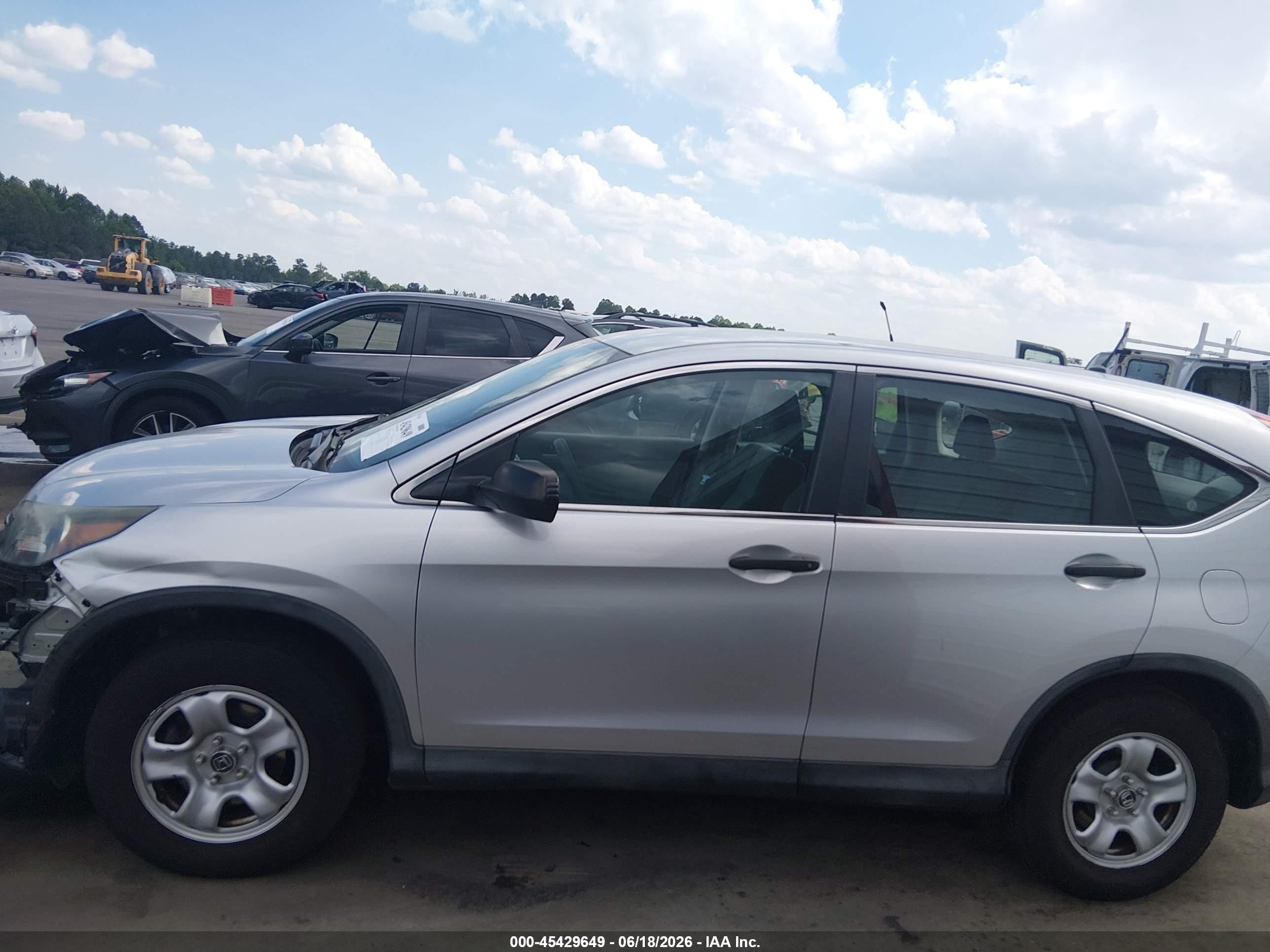 2014 Honda Cr-v Lx Серебряный vin: 2HKRM3H32EH538947