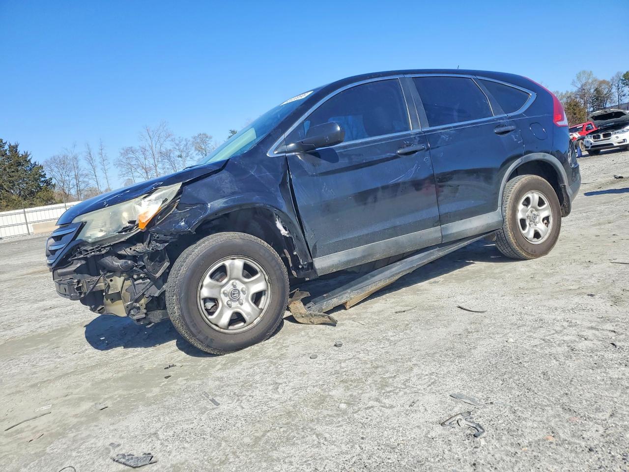 2014 Honda Cr-v Lx Black vin: 2HKRM3H32EH565257