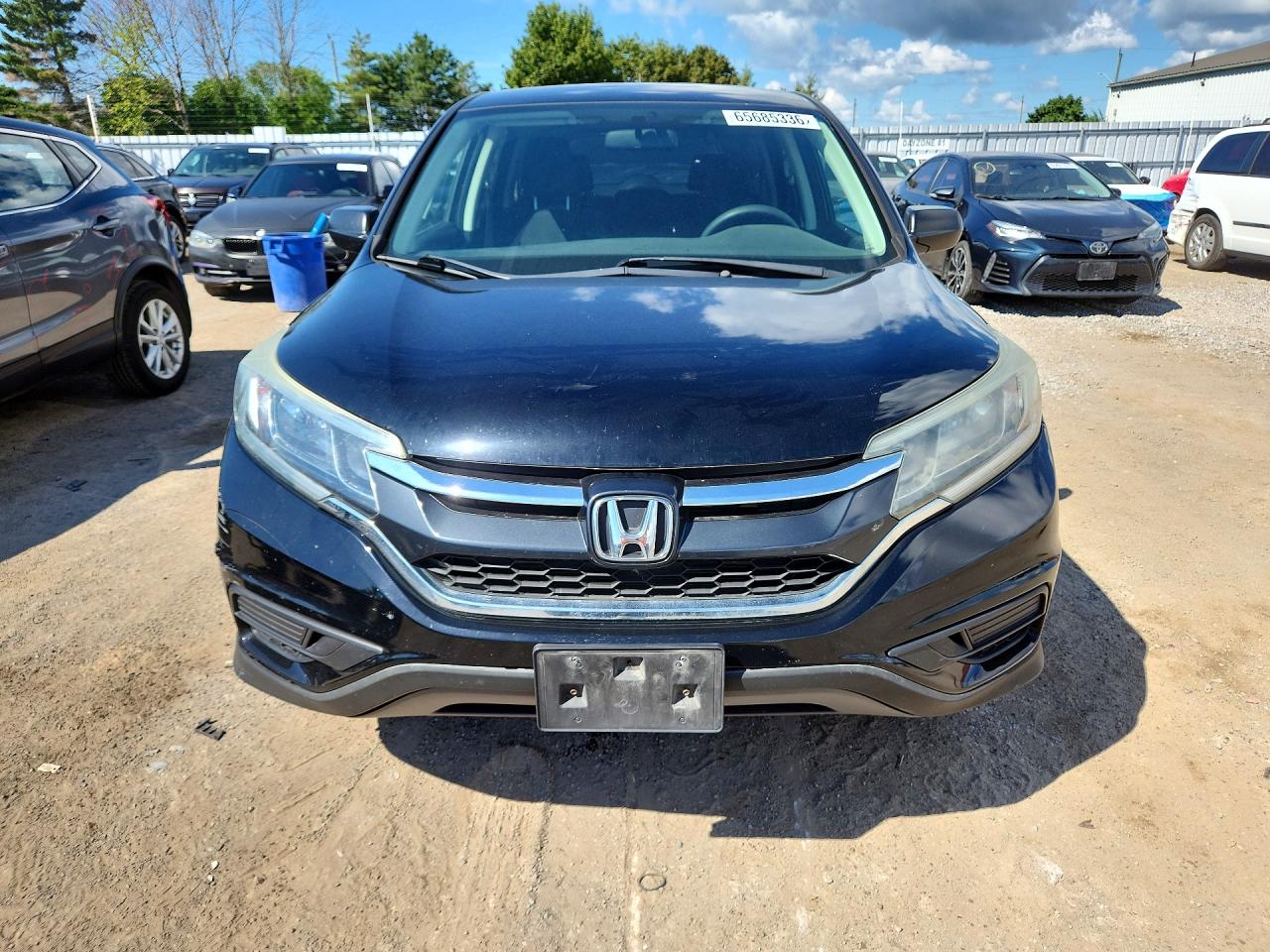 2015 Honda Cr-v Lx Black vin: 2HKRM3H32FH000458