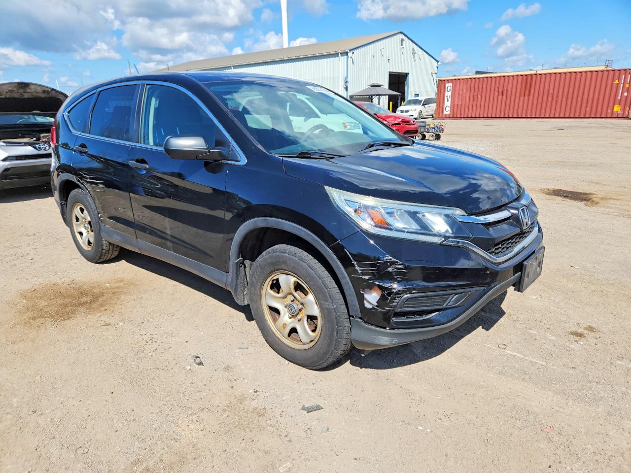 2015 Honda Cr-v Lx Black vin: 2HKRM3H32FH000458