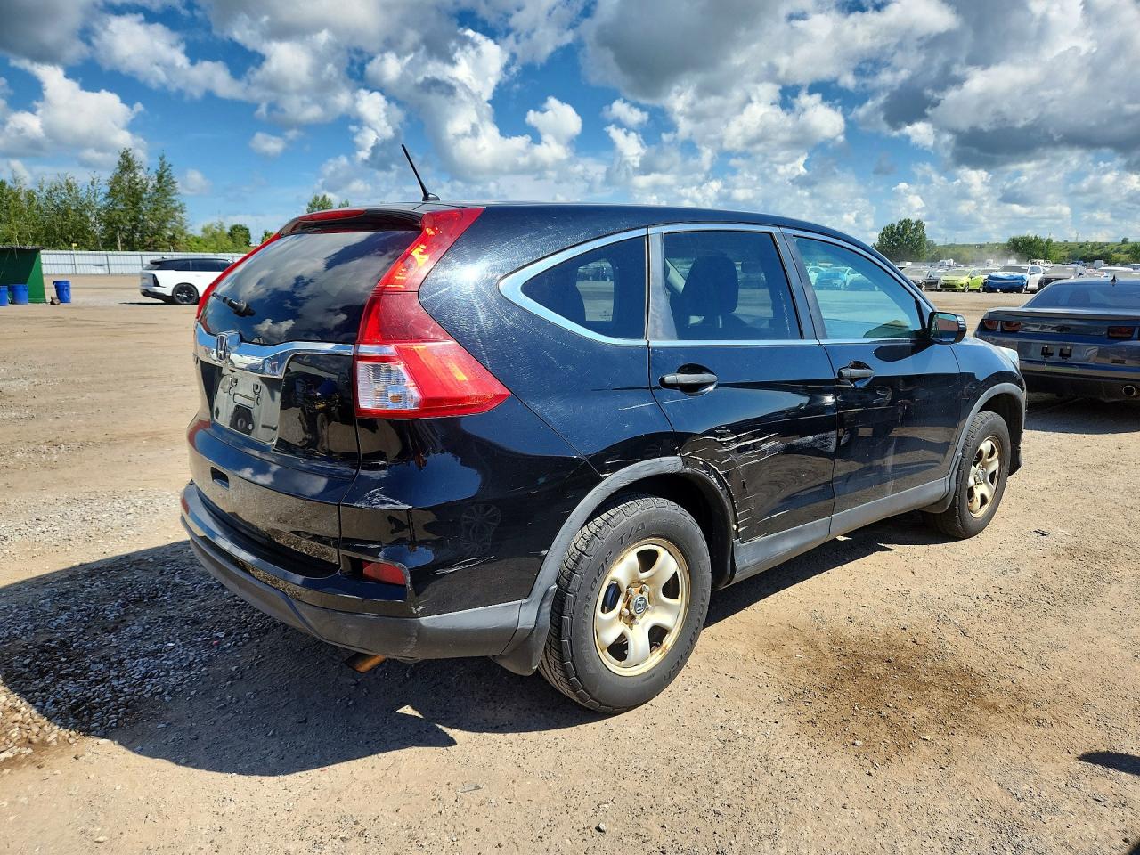 2015 Honda Cr-v Lx Black vin: 2HKRM3H32FH000458