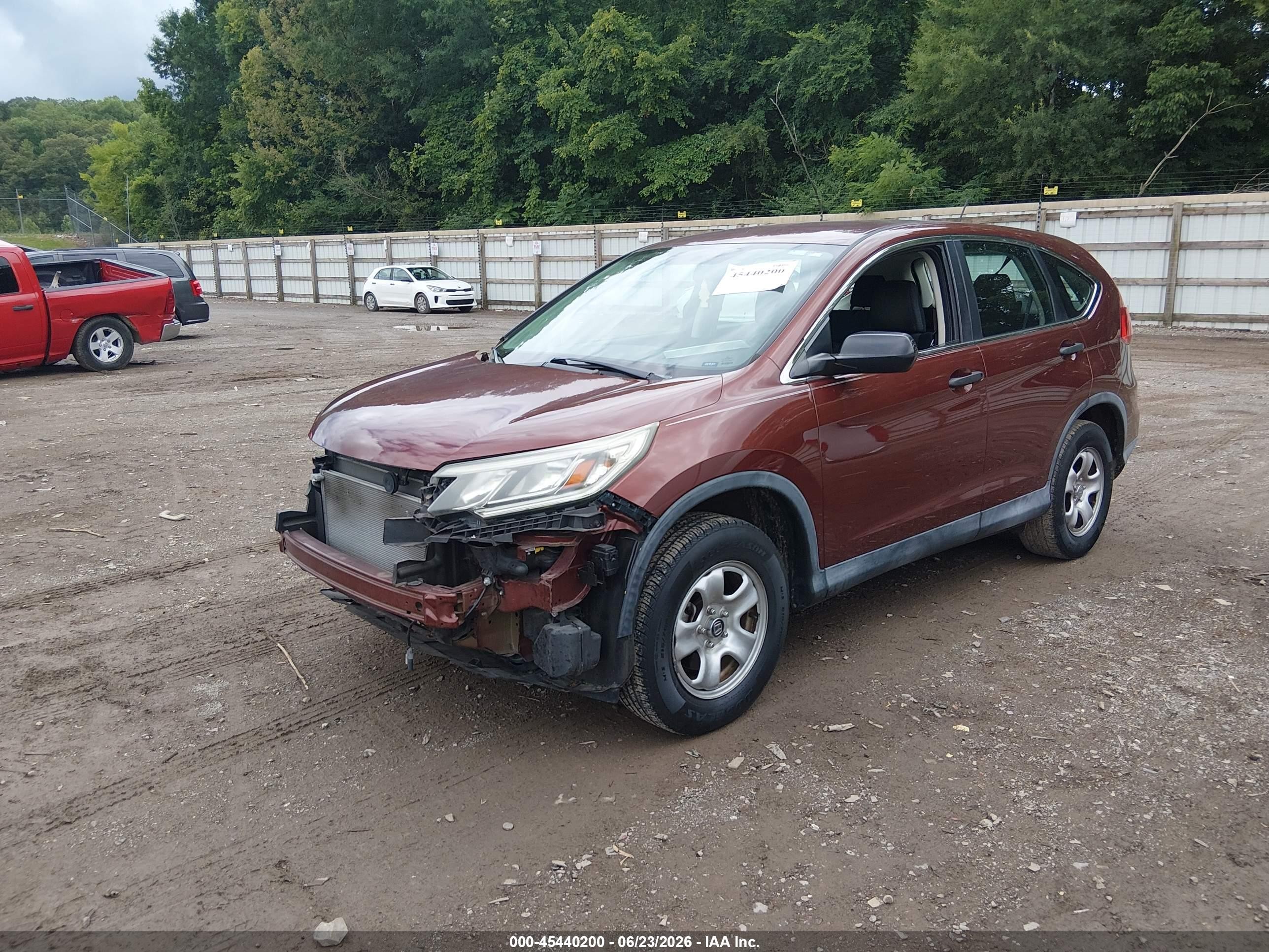 2015 Honda Cr-v Lx Maroon vin: 2HKRM3H32FH502550