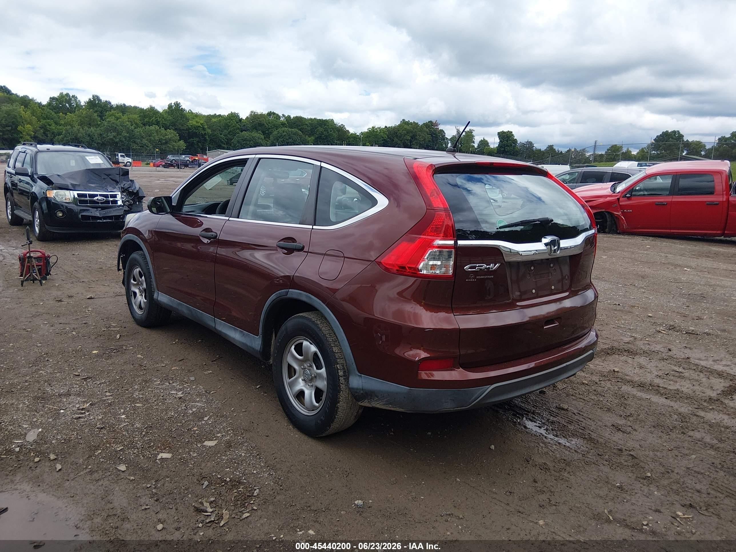 2015 Honda Cr-v Lx Maroon vin: 2HKRM3H32FH502550