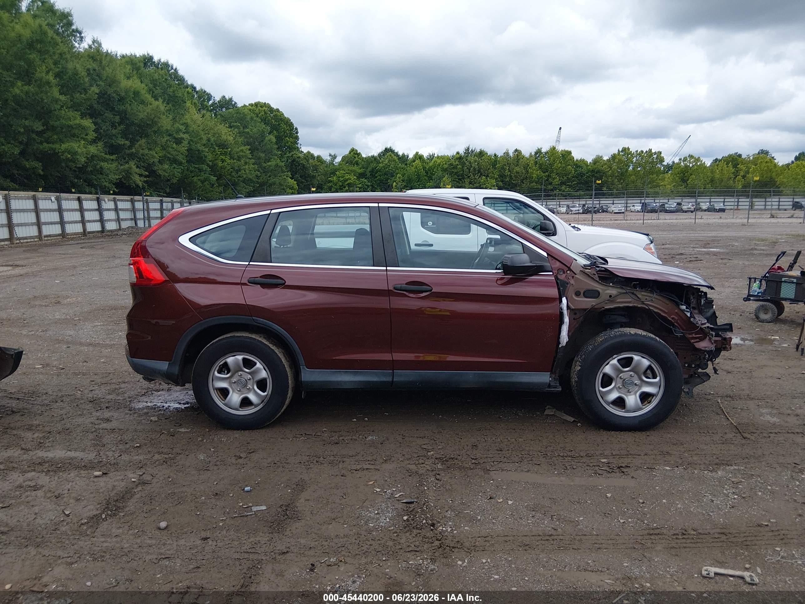 2015 Honda Cr-v Lx Maroon vin: 2HKRM3H32FH502550