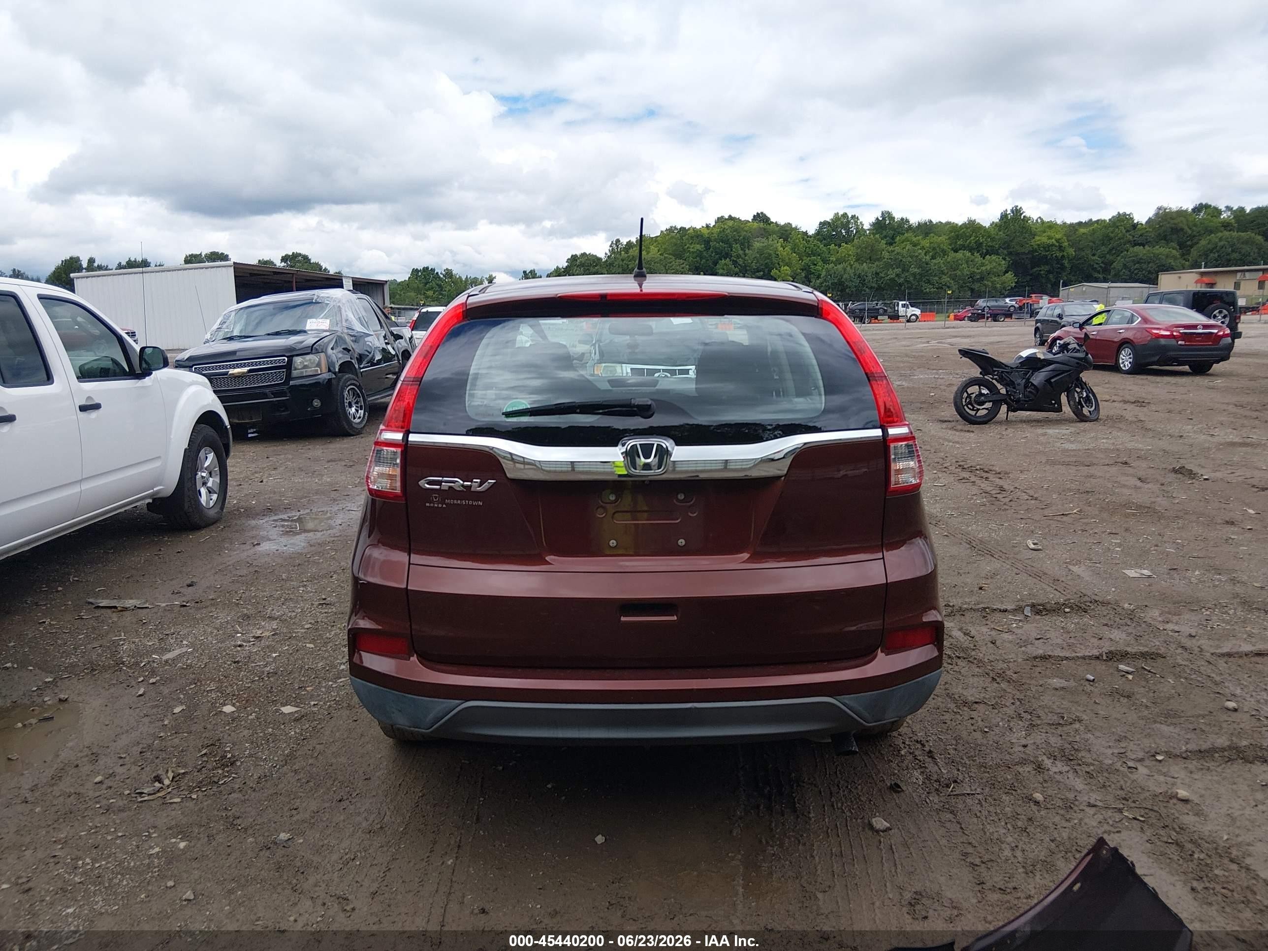 2015 Honda Cr-v Lx Maroon vin: 2HKRM3H32FH502550
