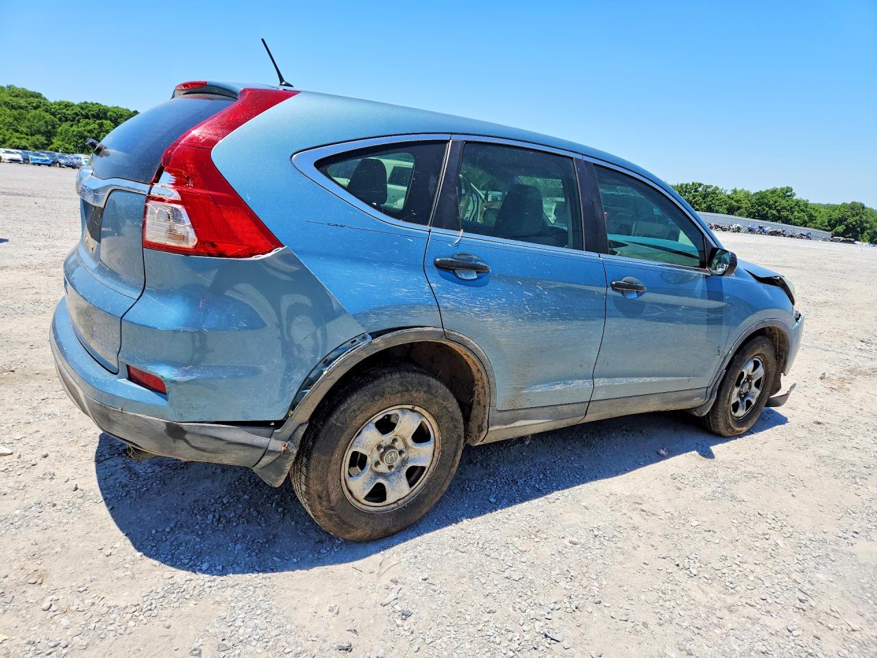 2015 Honda Cr-v Lx Blue vin: 2HKRM3H32FH506436