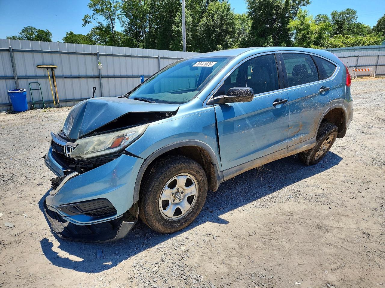 2015 Honda Cr-v Lx Blue vin: 2HKRM3H32FH506436