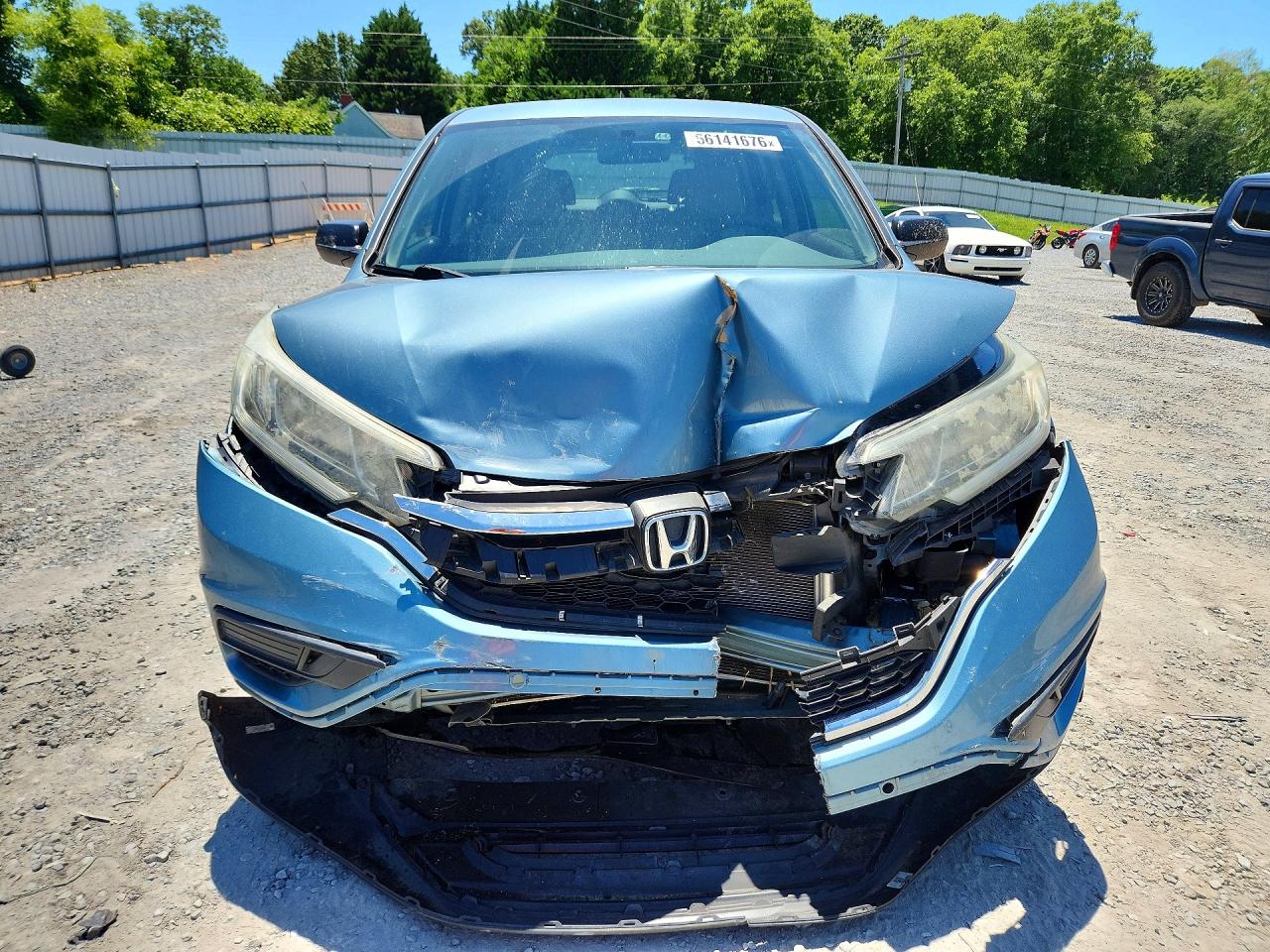 2015 Honda Cr-v Lx Blue vin: 2HKRM3H32FH506436