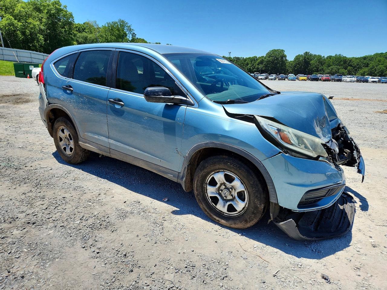 2015 Honda Cr-v Lx Blue vin: 2HKRM3H32FH506436