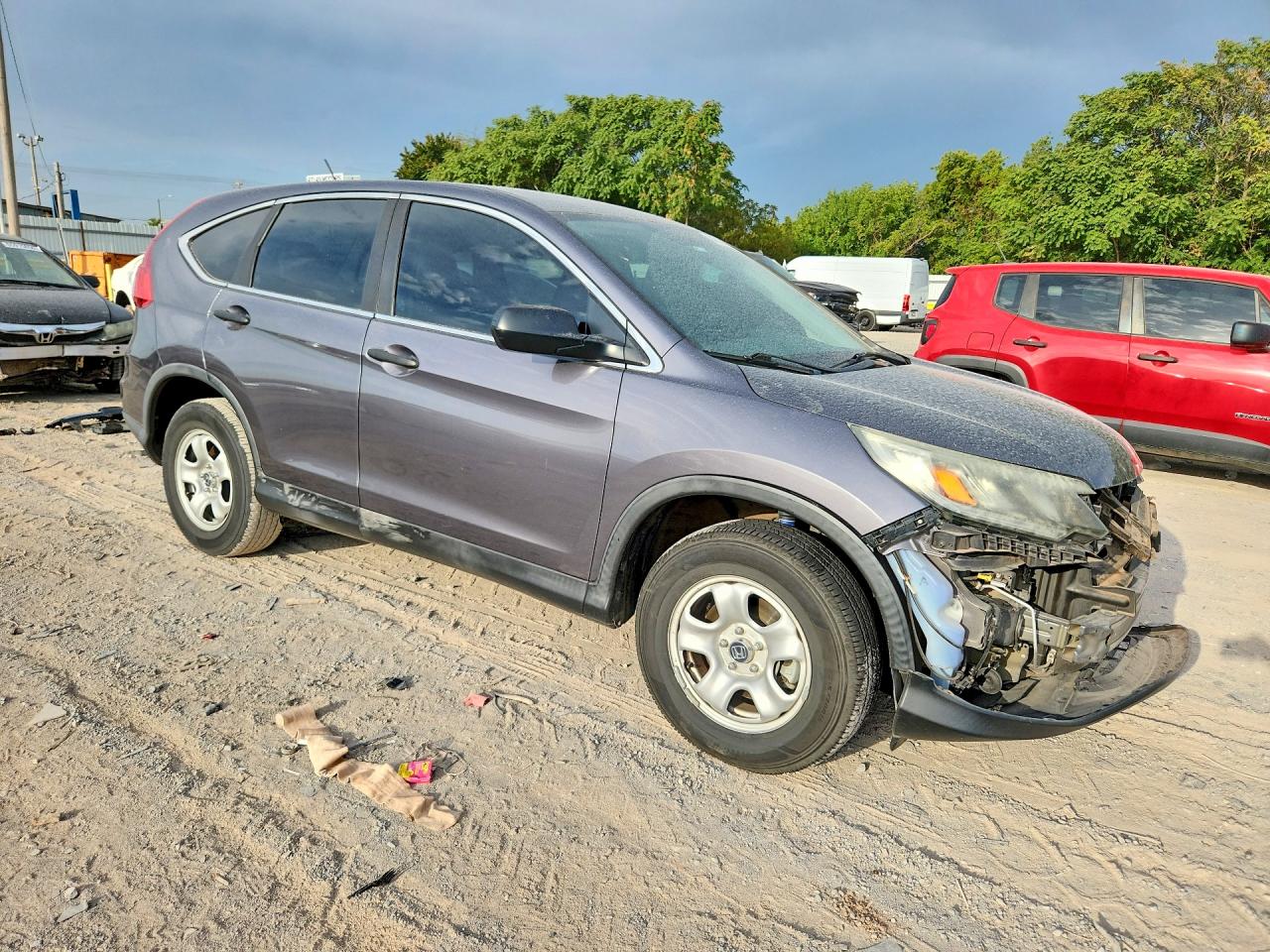 2016 Honda Cr-v Lx Gray vin: 2HKRM3H32GH558151