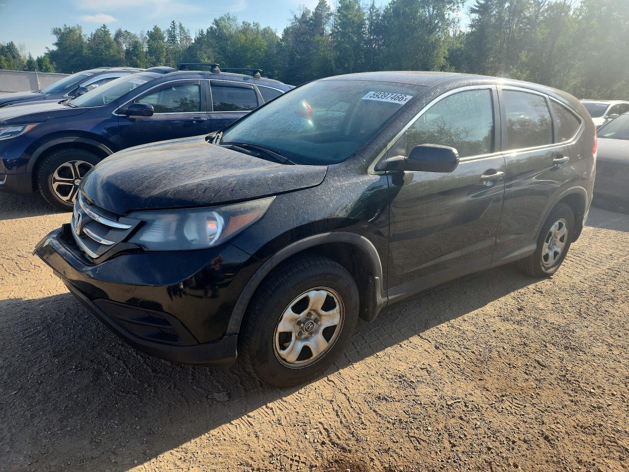 2012 Honda Cr-v Lx Black vin: 2HKRM3H33CH001338