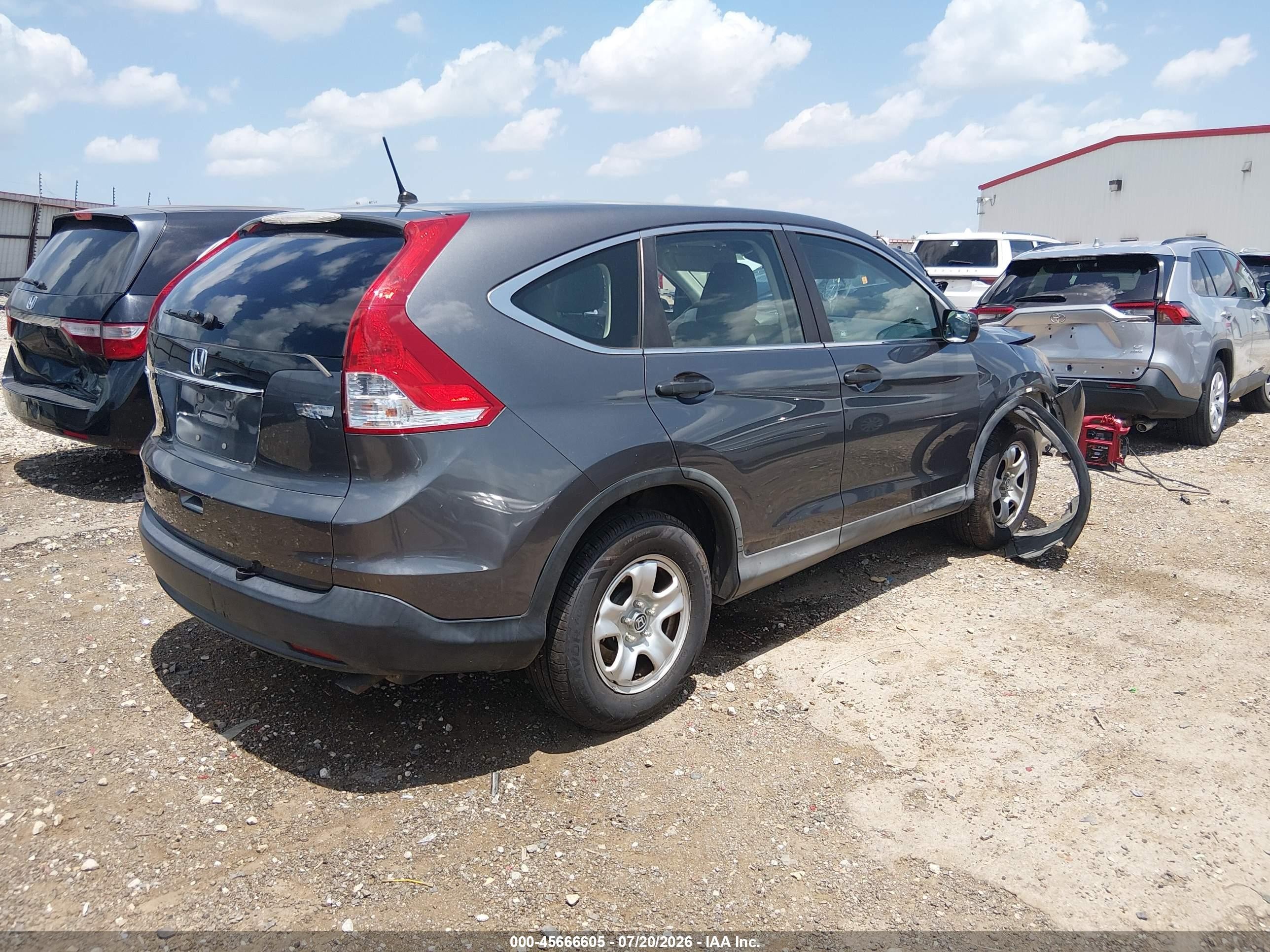 2012 Honda Cr-v Lx Серый vin: 2HKRM3H33CH502052