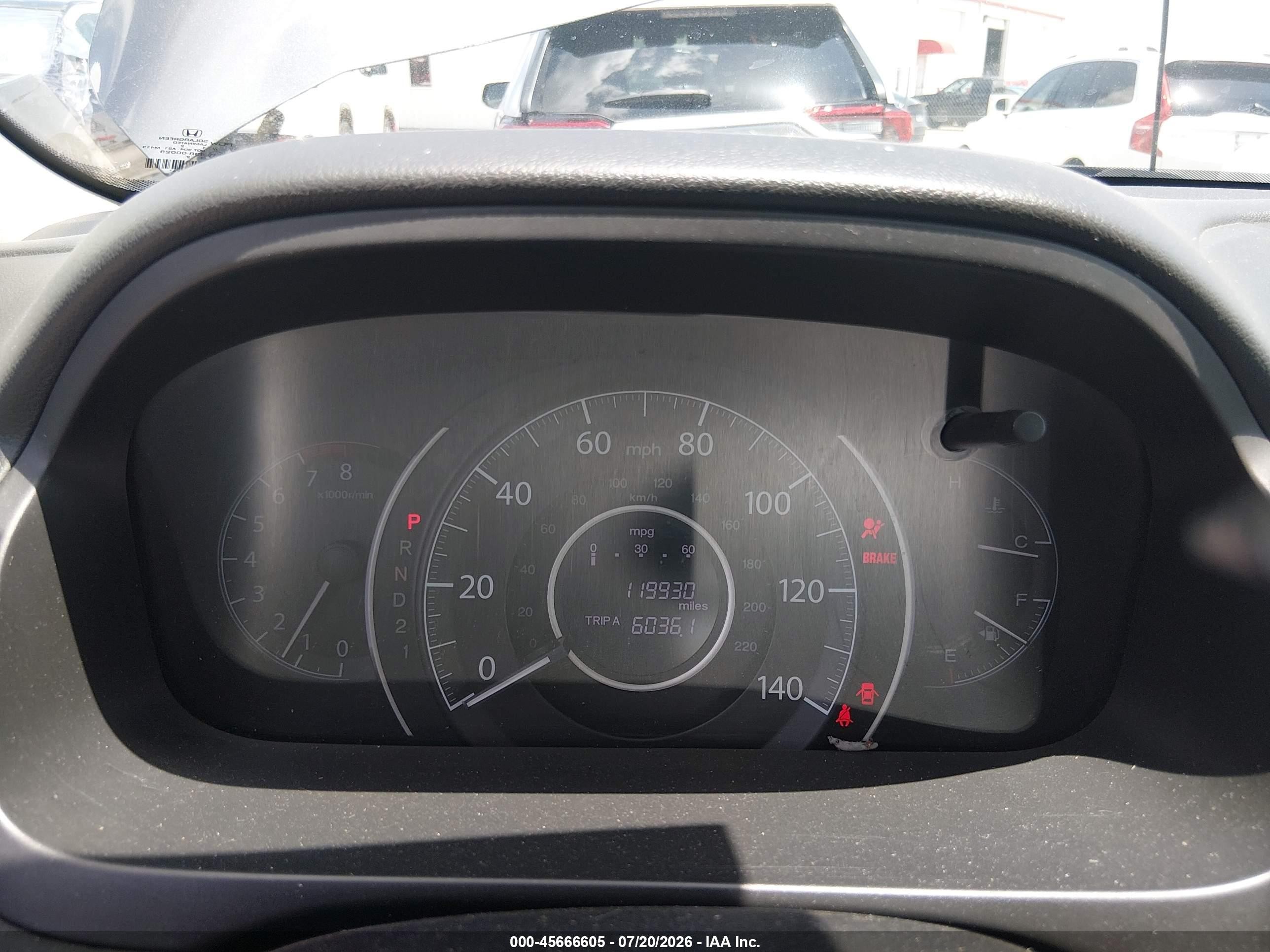 2012 Honda Cr-v Lx Серый vin: 2HKRM3H33CH502052