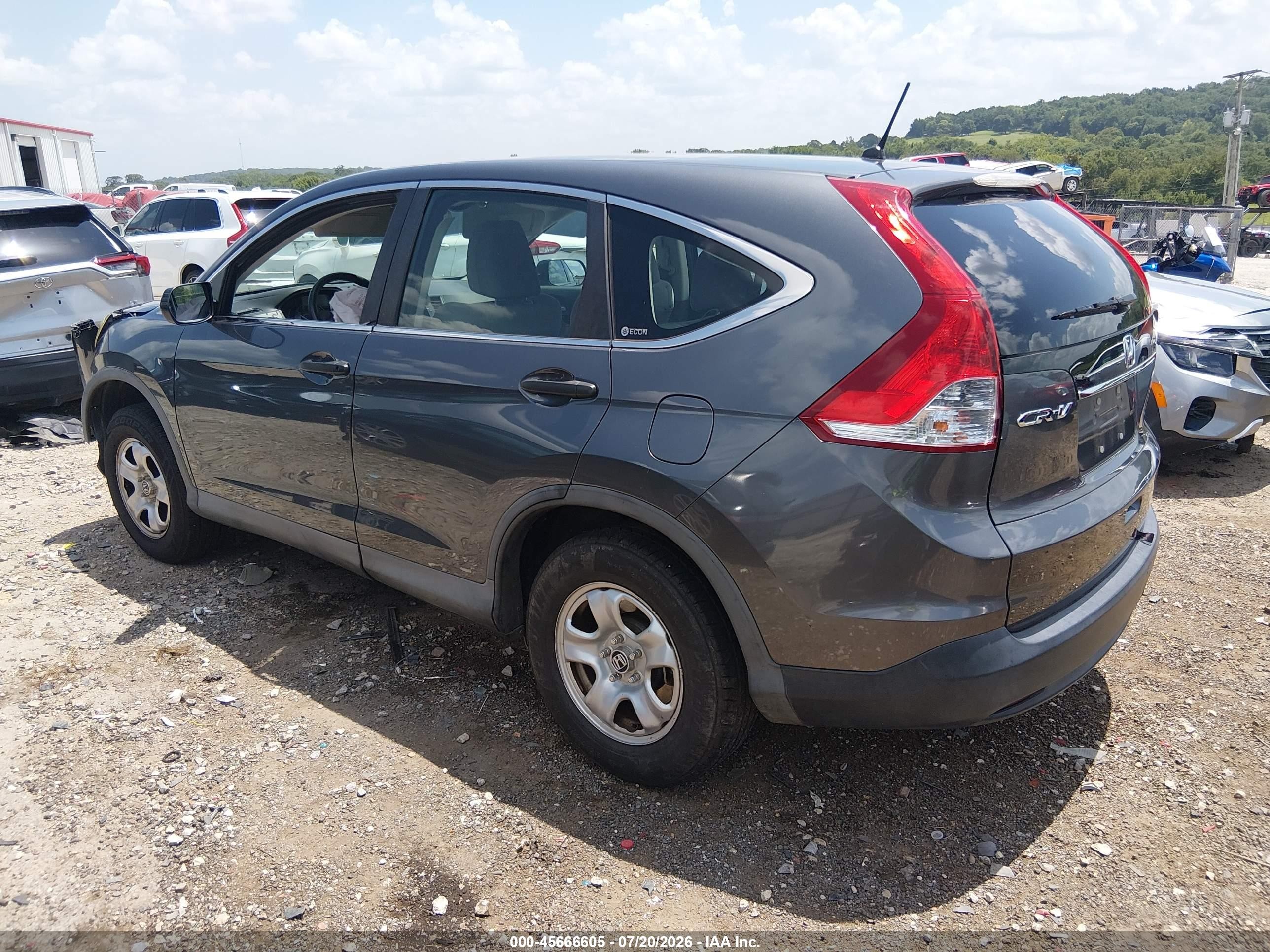 2012 Honda Cr-v Lx Серый vin: 2HKRM3H33CH502052