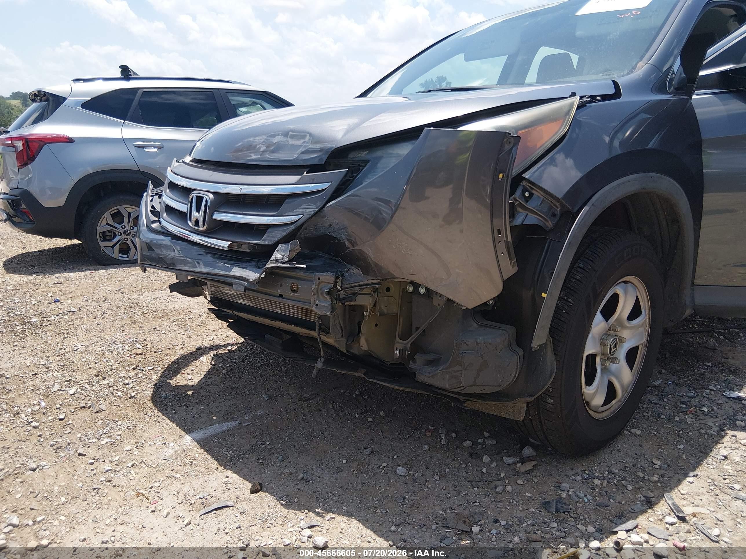 2012 Honda Cr-v Lx Серый vin: 2HKRM3H33CH502052