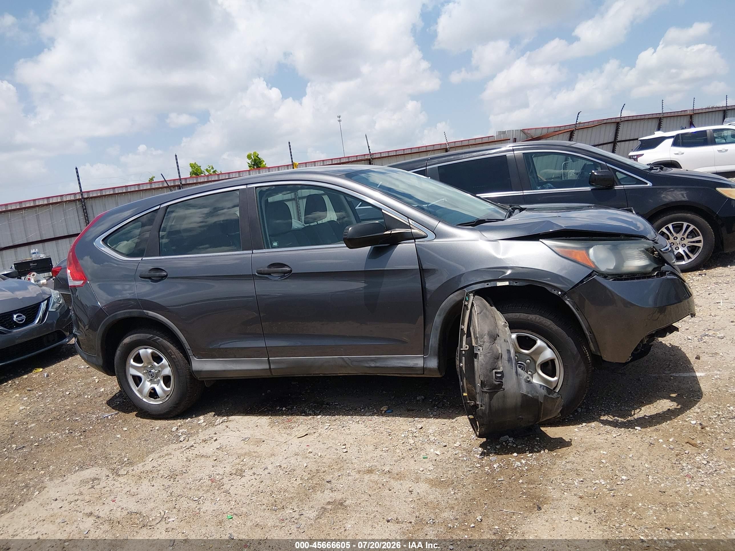 2012 Honda Cr-v Lx Серый vin: 2HKRM3H33CH502052