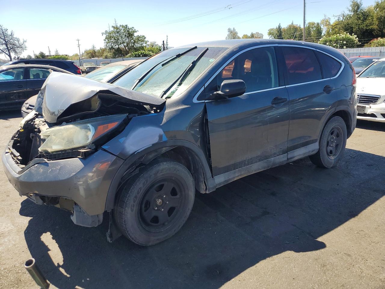 2012 Honda Cr-v Lx Gray vin: 2HKRM3H33CH502097
