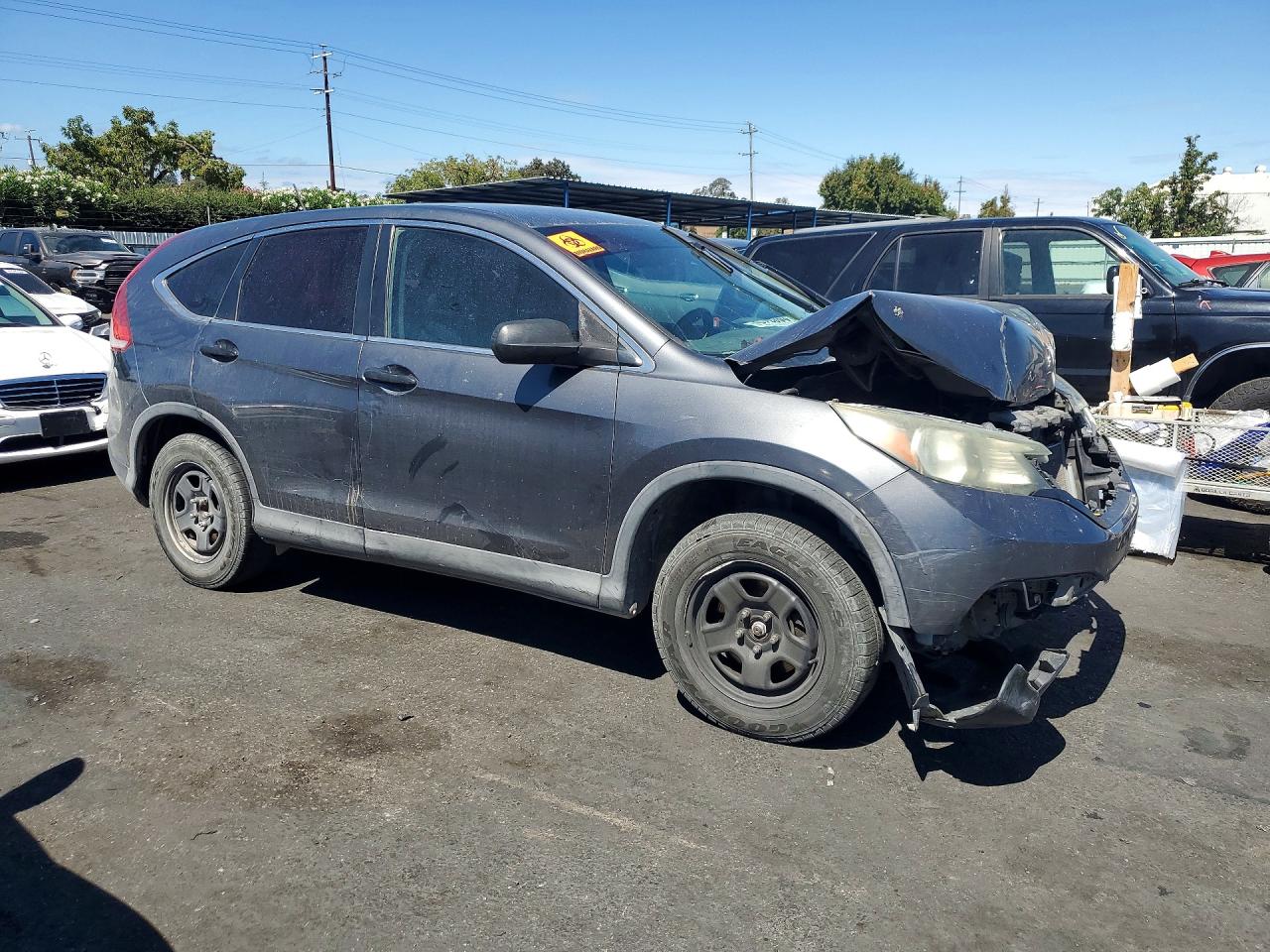 2012 Honda Cr-v Lx Gray vin: 2HKRM3H33CH502097