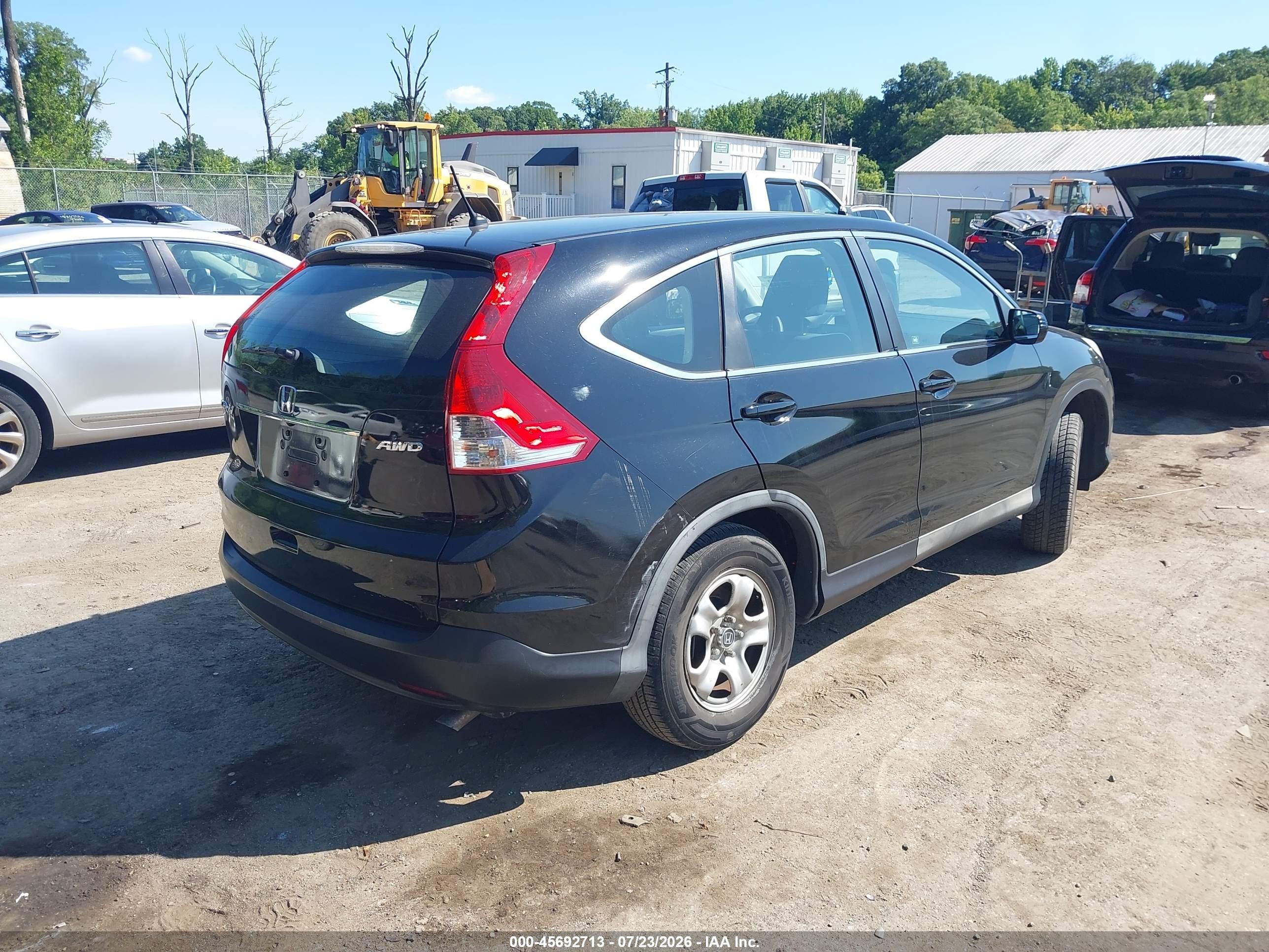 2012 Honda Cr-v Lx Black vin: 2HKRM3H33CH505436